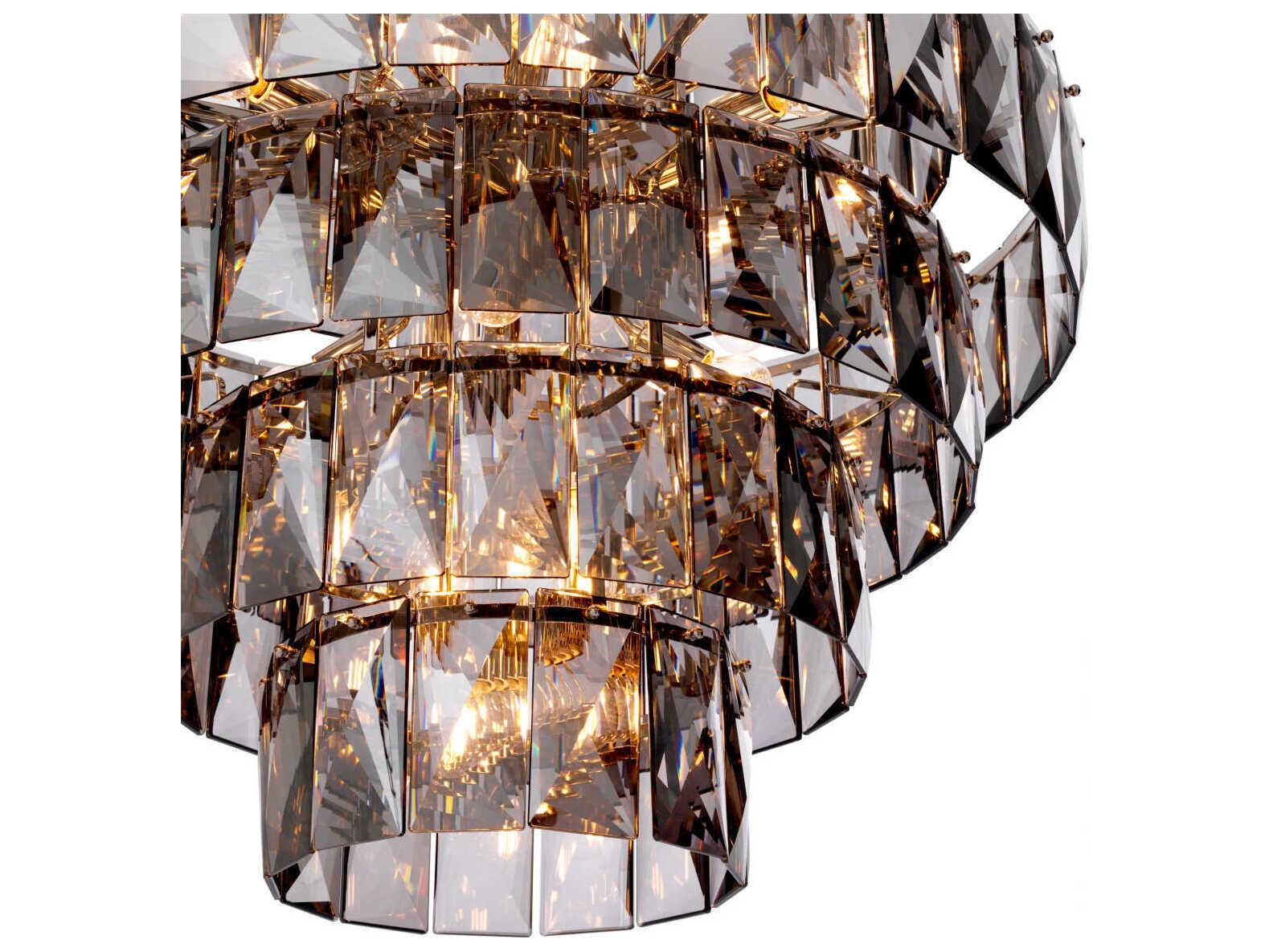 Eichholtz Amazone L Smoke Glass Chandelier