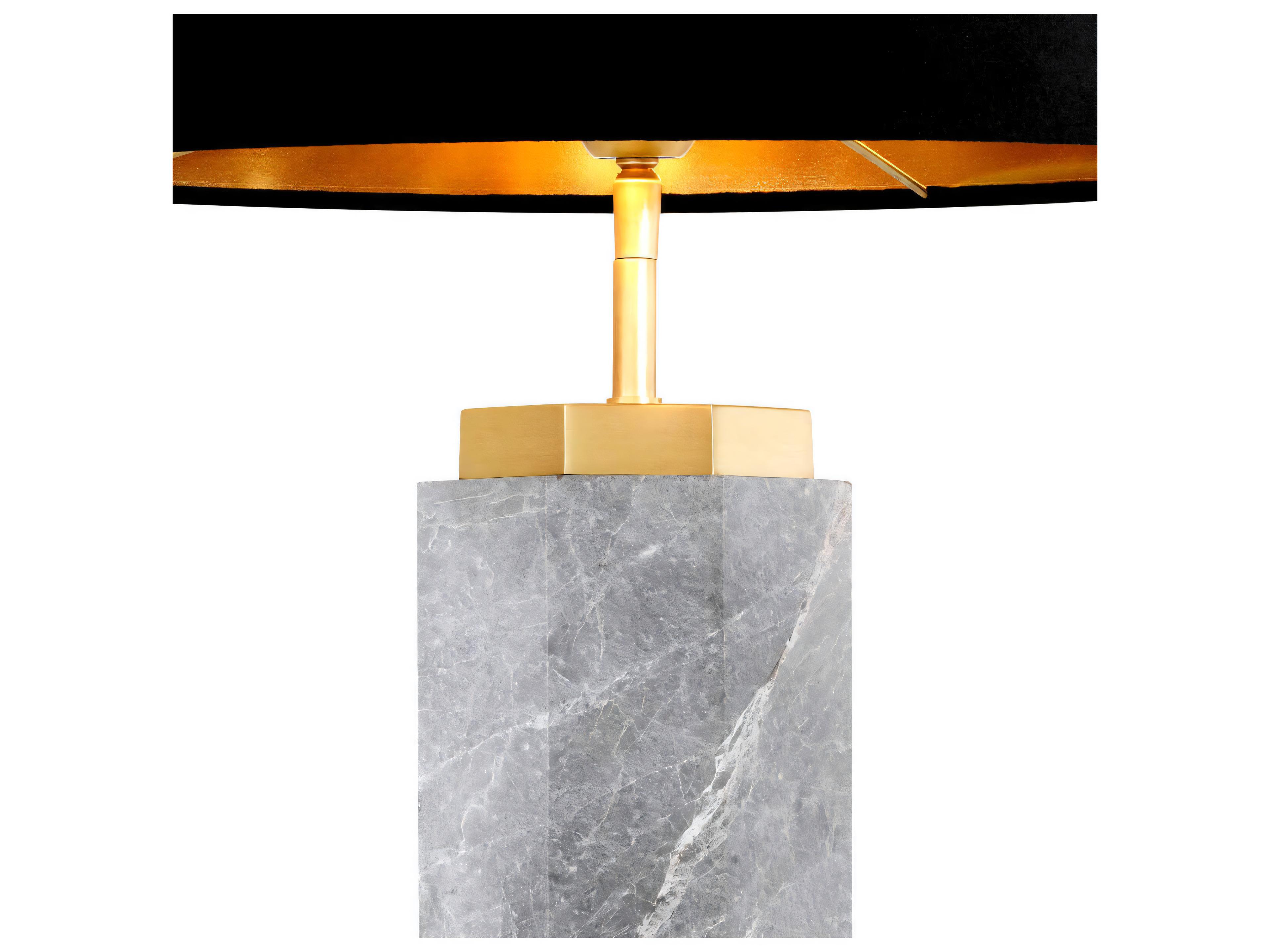 Eichholtz Newman Grey Marble Incl Shade Table Lamp