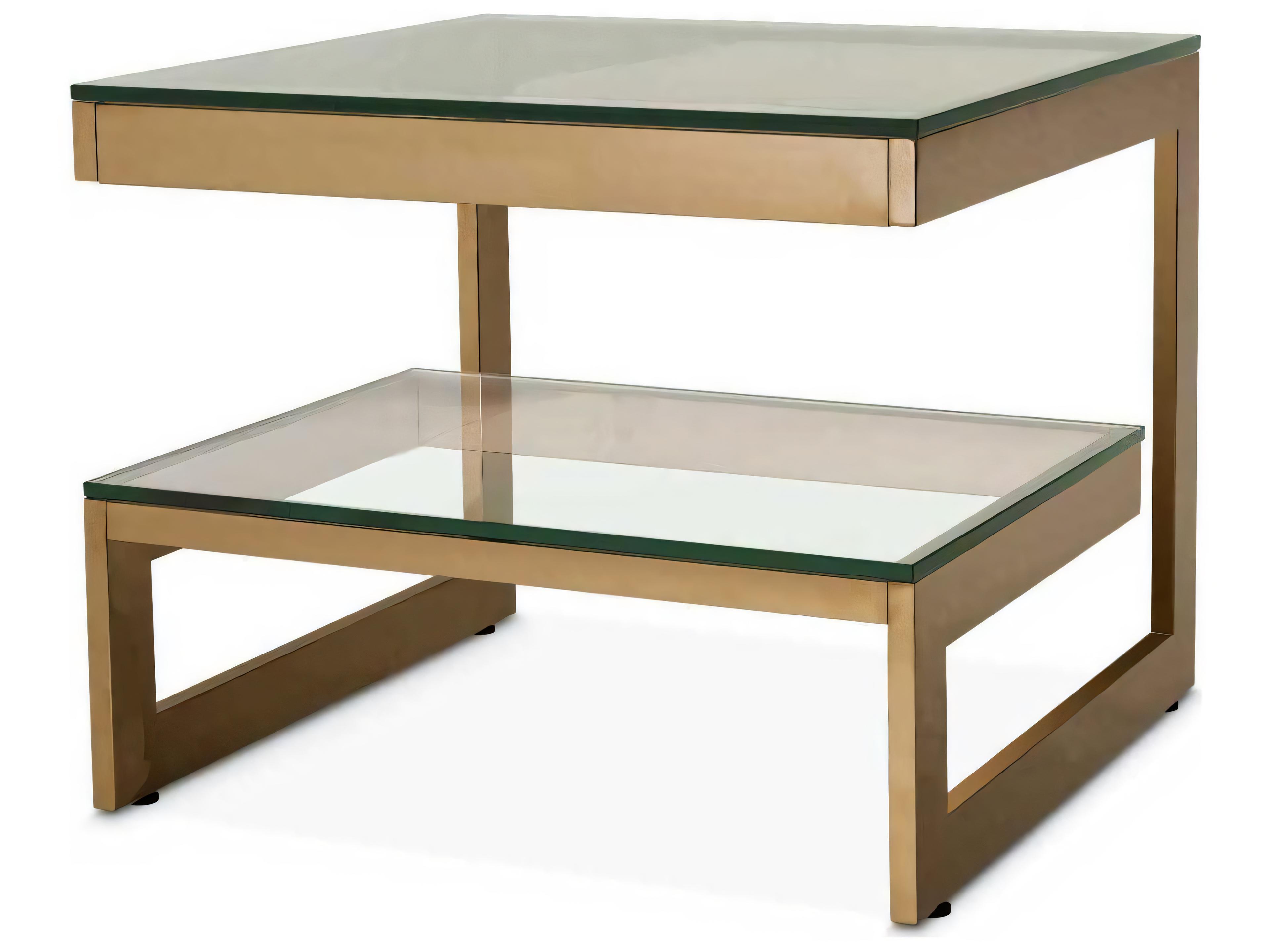 Eichholtz Gamma Brushed Brass Side Table