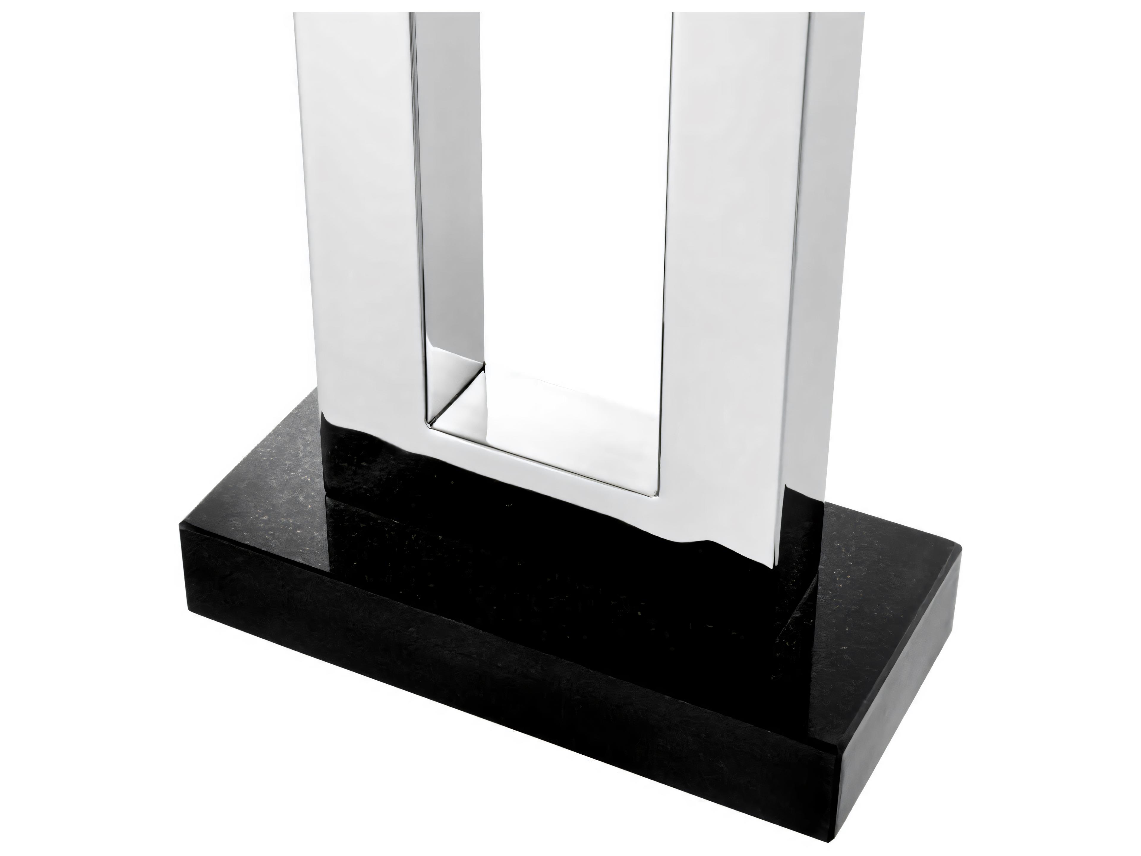 Eichholtz Arlington Polished Stainless Steel Incl Shade Table Lamp