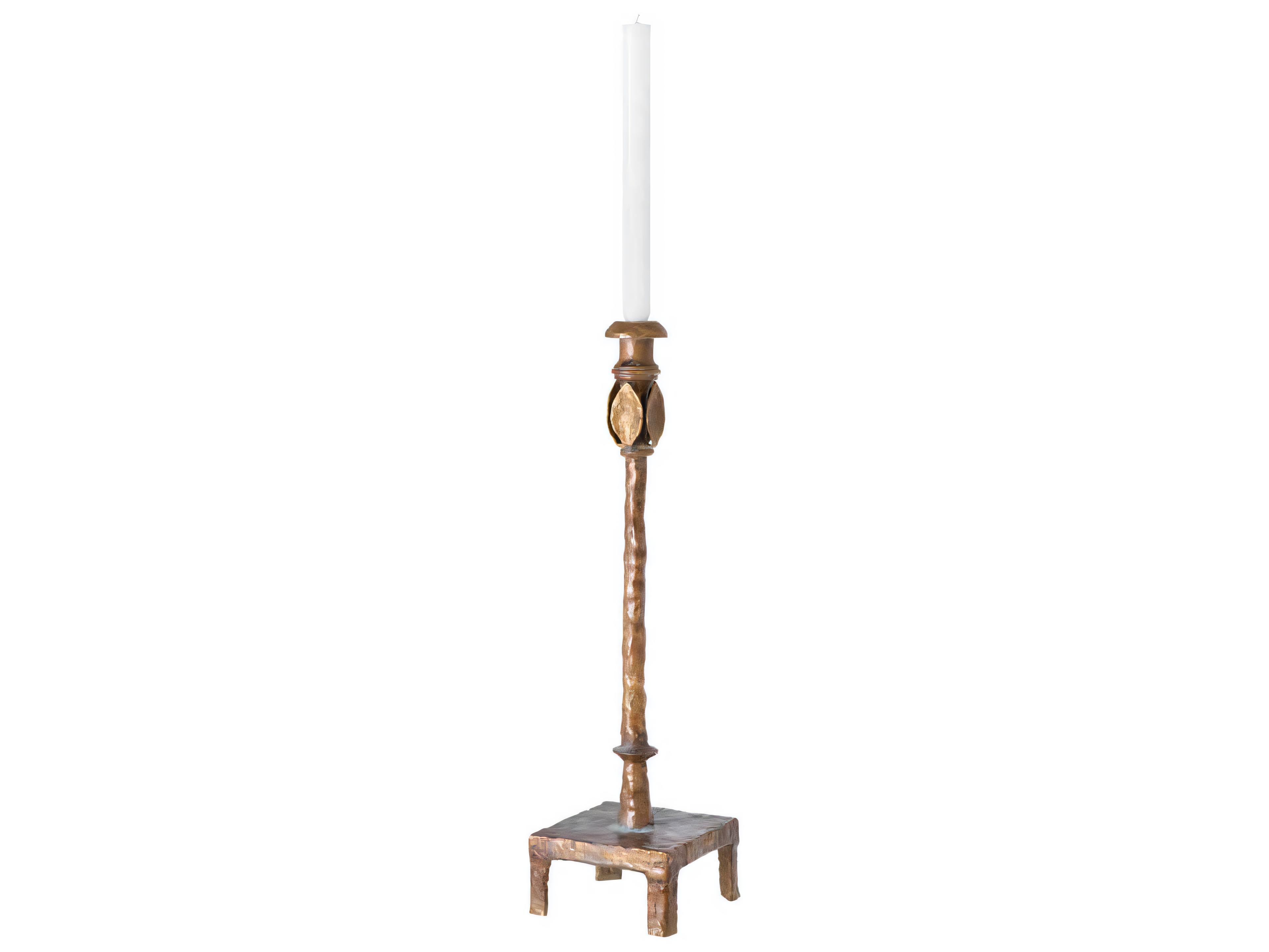 Eichholtz Santoro L Vintage Brass Candle Holder