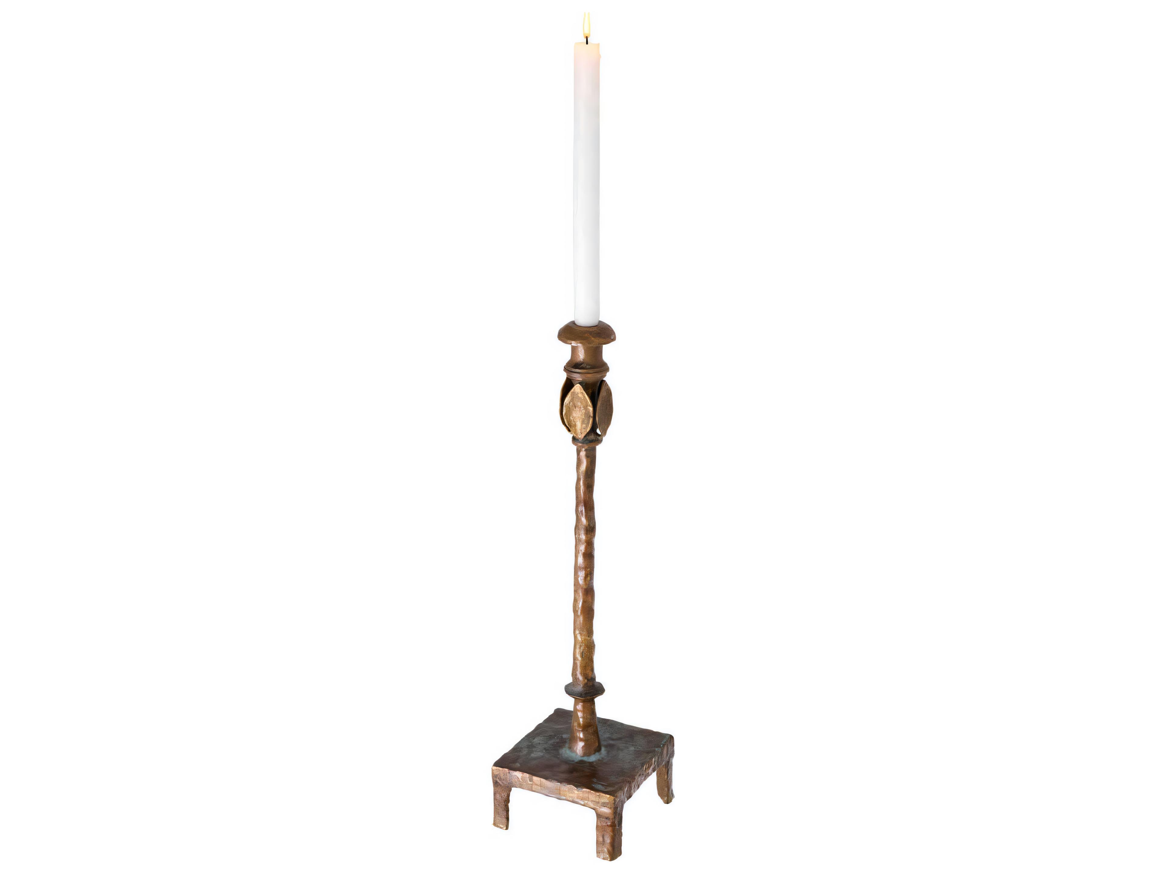 Eichholtz Santoro L Vintage Brass Candle Holder