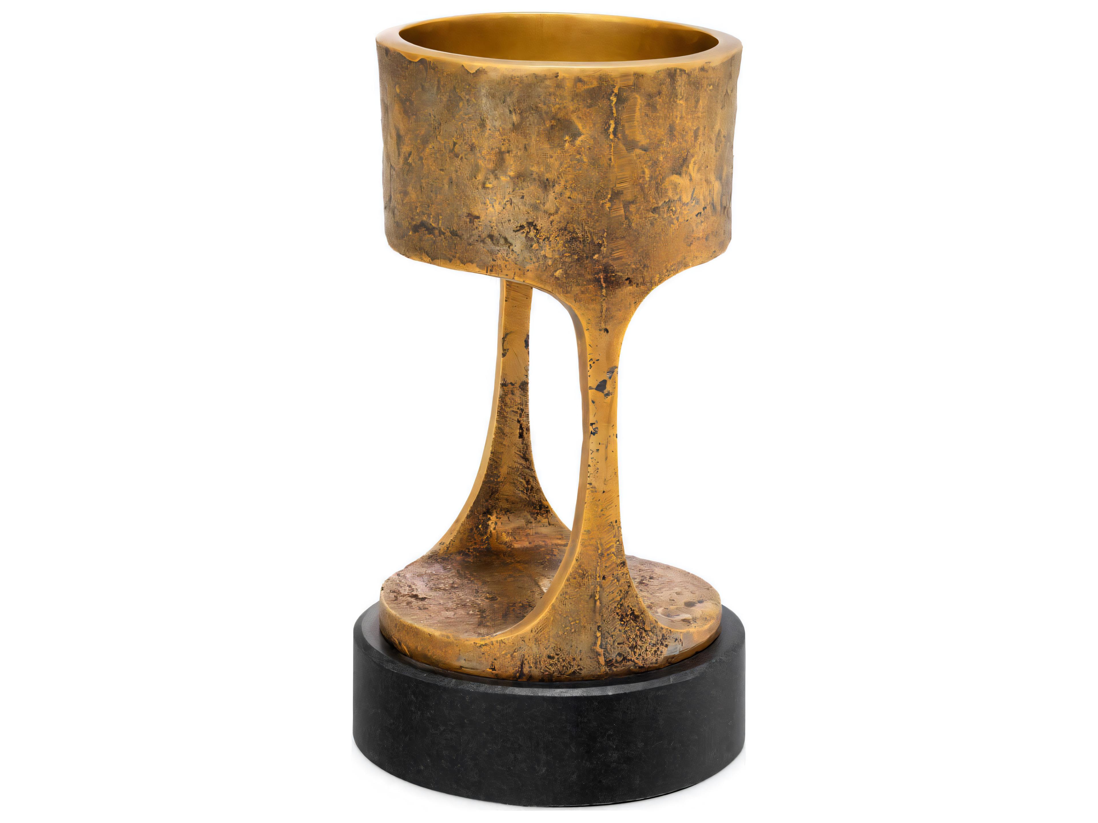 Eichholtz Bologna S Vintage Brass Candle Holder