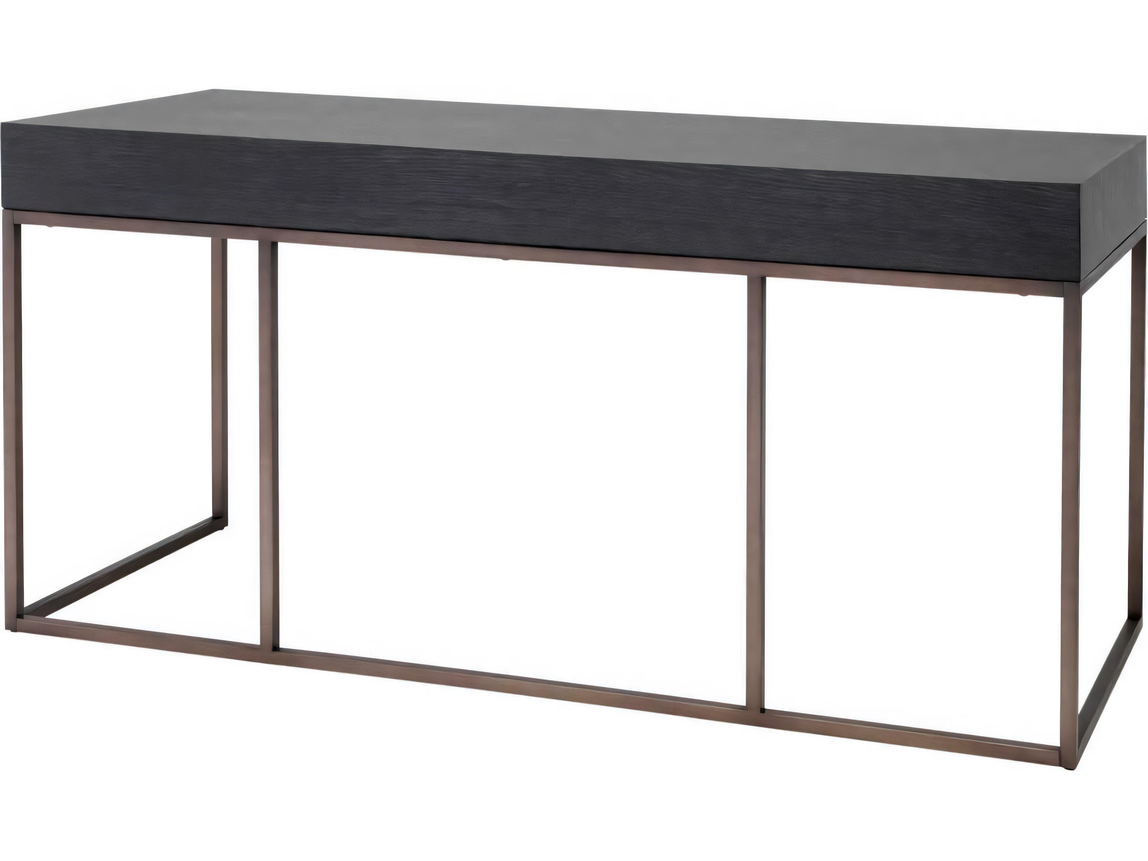 Eichholtz Larsen Charcoal Grey Oak Veneer Desk