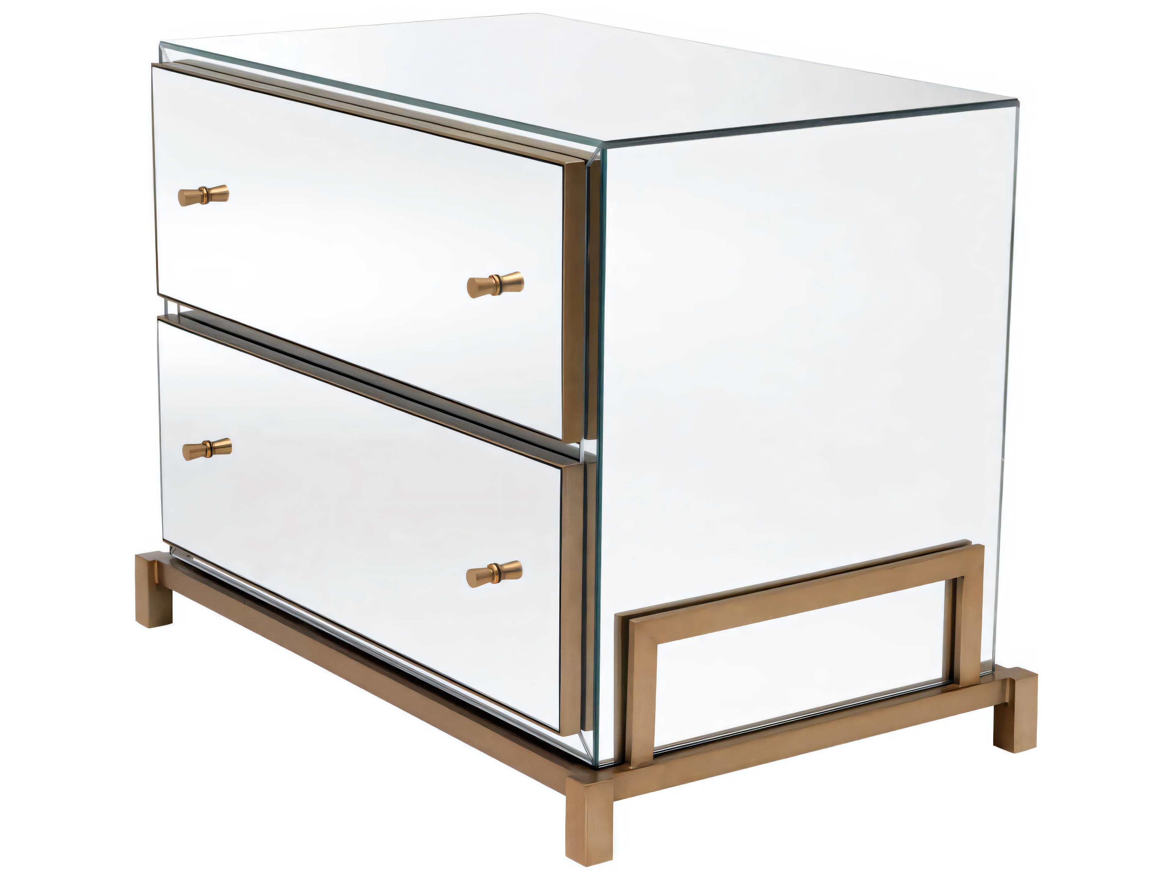 Eichholtz Clarington Brushed Brass Nightstand