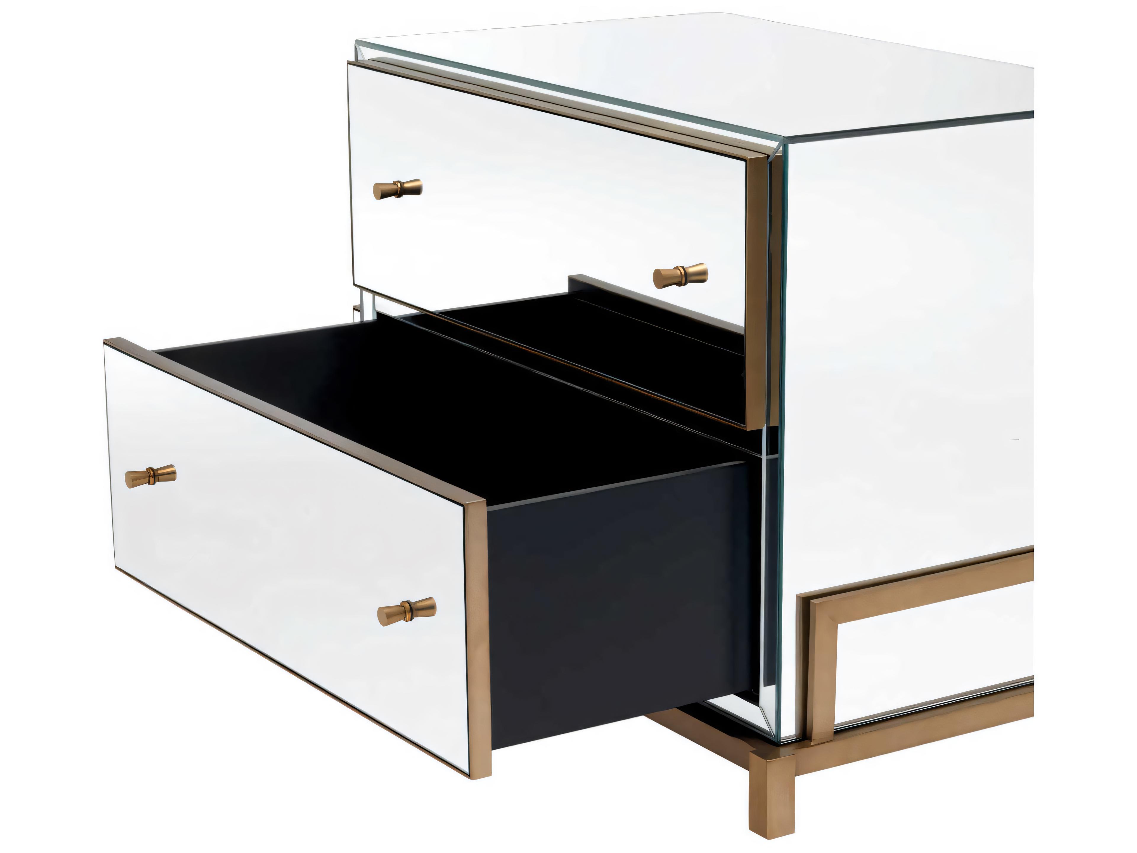 Eichholtz Clarington Brushed Brass Nightstand