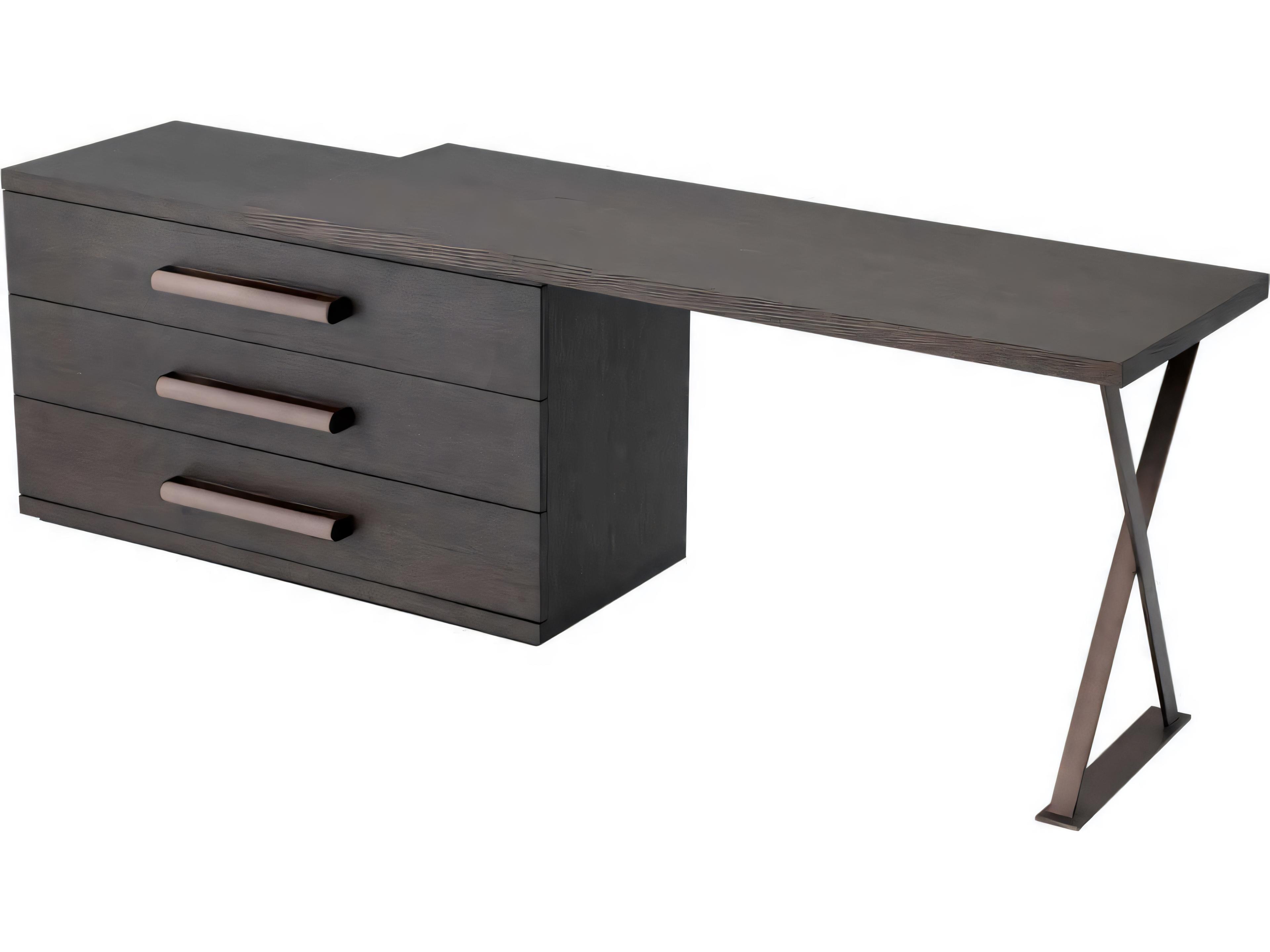 Eichholtz Sanderson Mocha Straight Oak Veneer Desk