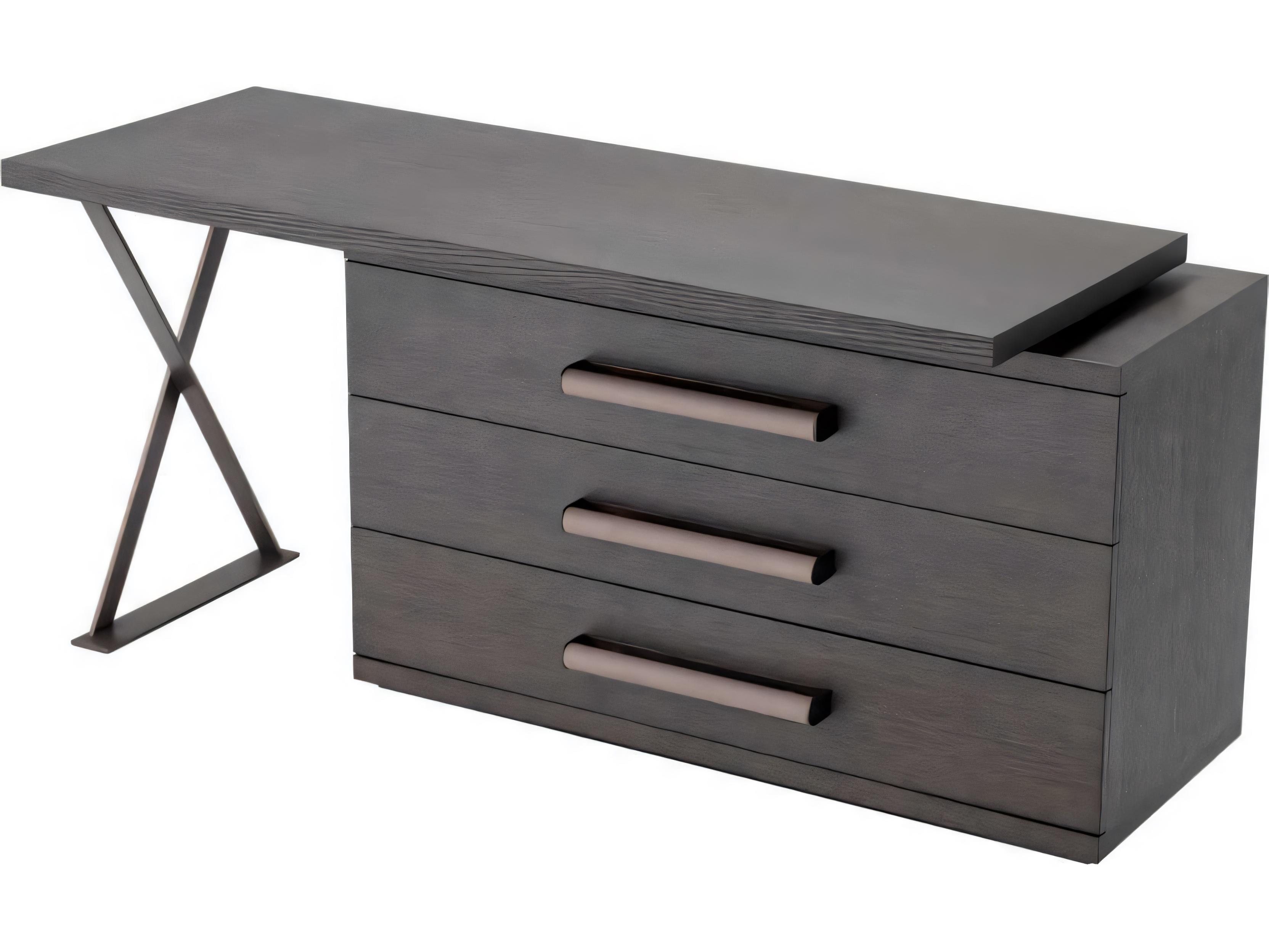 Eichholtz Sanderson Mocha Straight Oak Veneer Desk