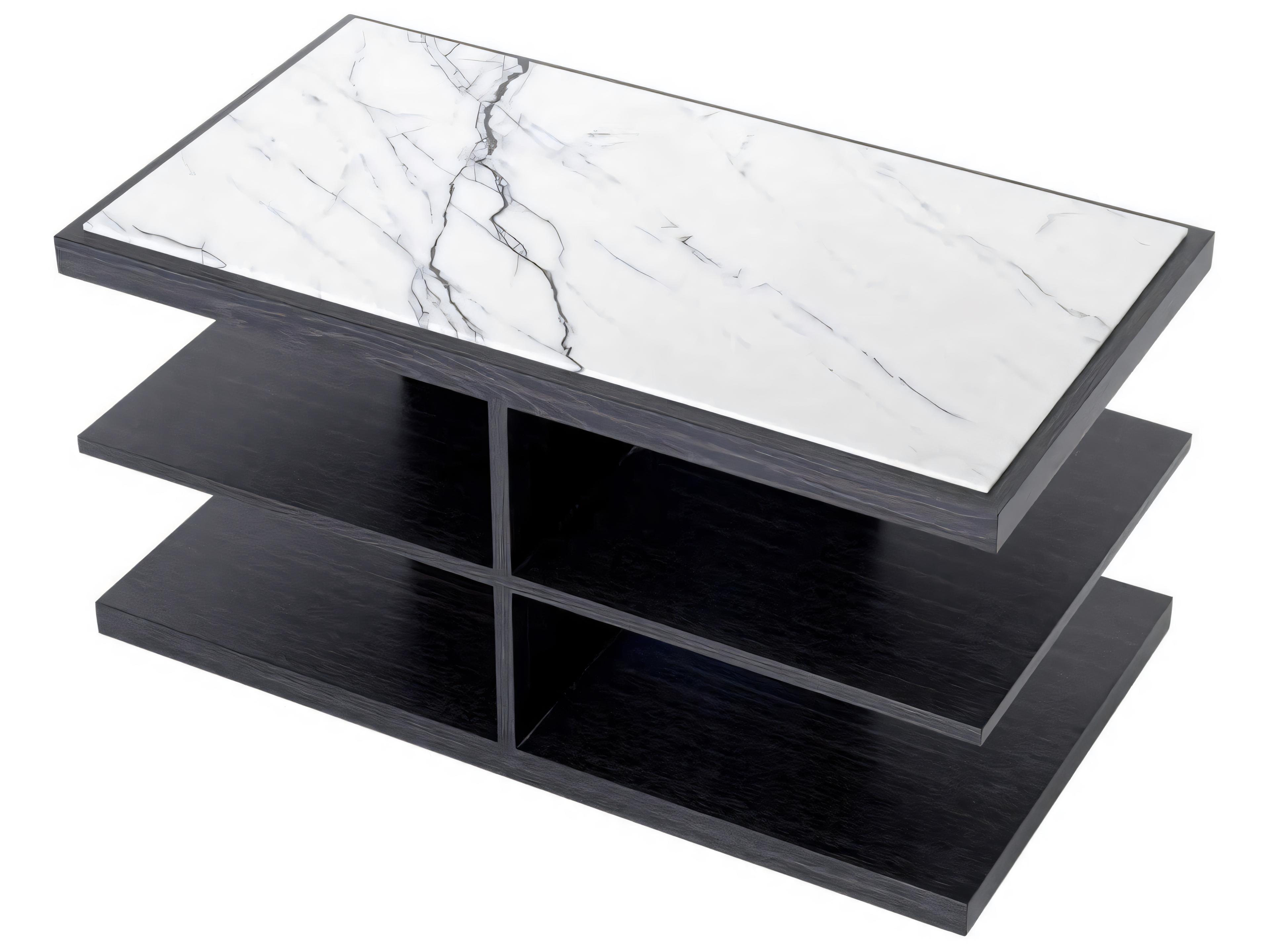 Eichholtz Miguel Charcoal Grey Oak Veneer Side Table