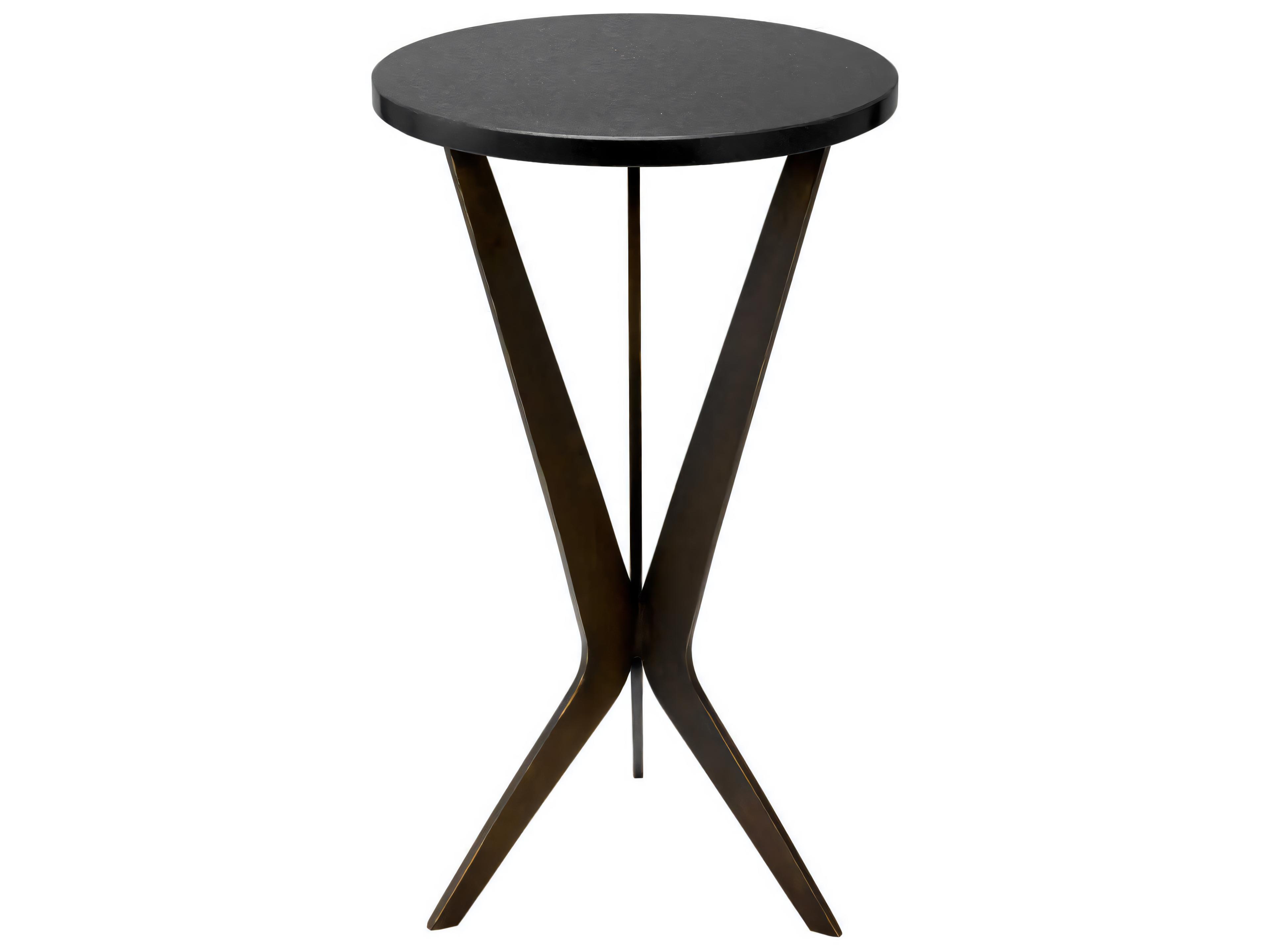 Eichholtz Malone Bronze Granite Top Side Table