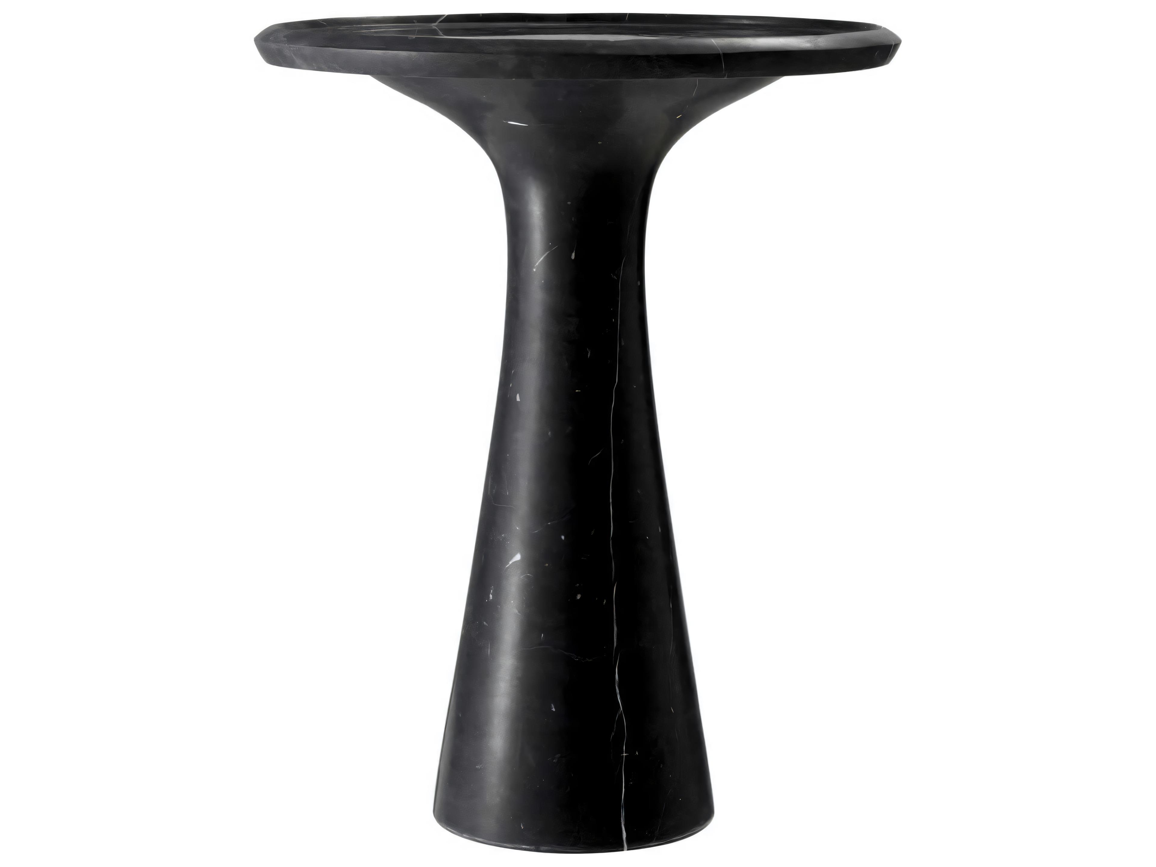 Eichholtz Pompano Low Honed Black Marble Side Table