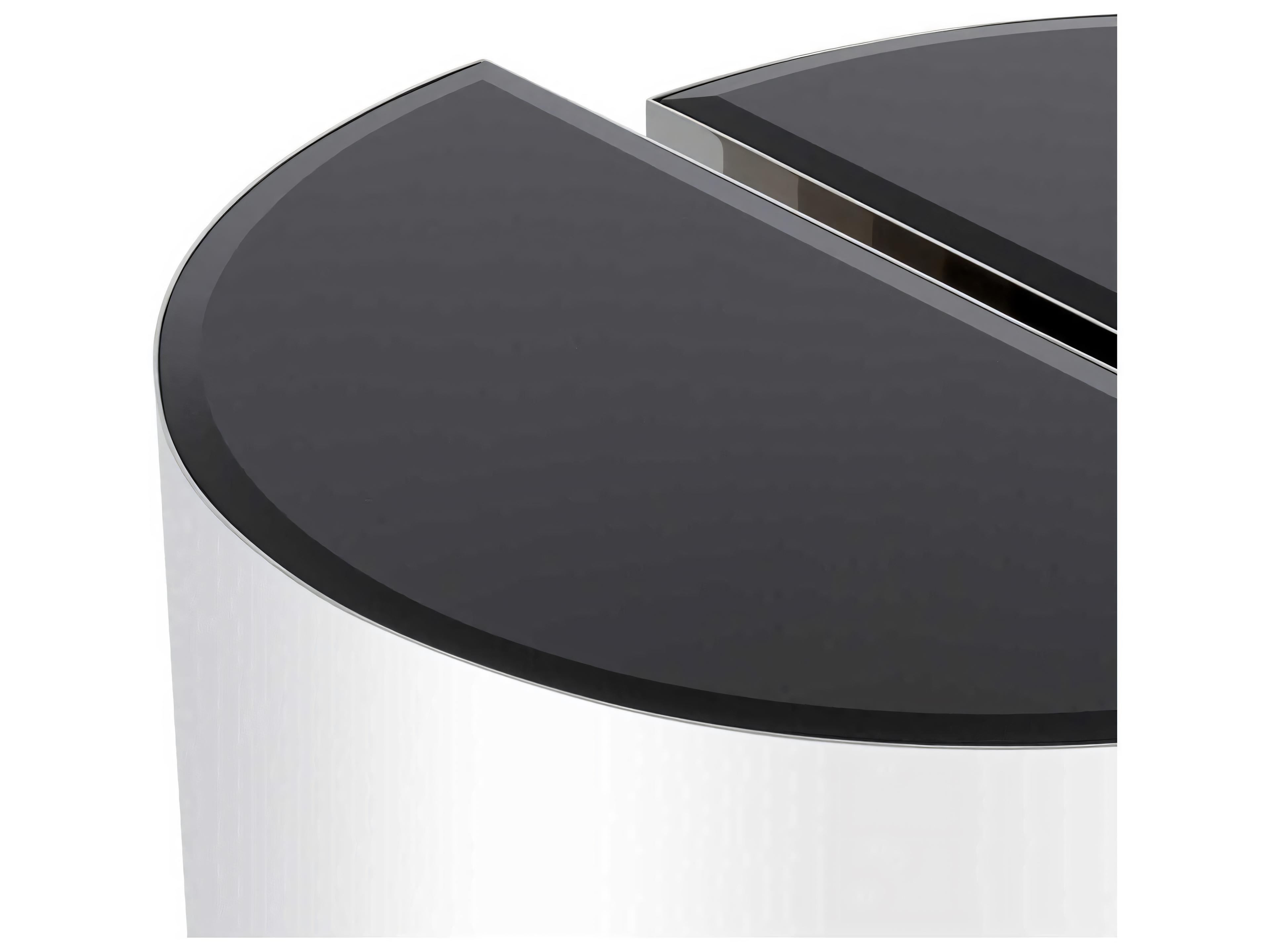 Eichholtz Astra Polished Ss Set of 2 Side Table