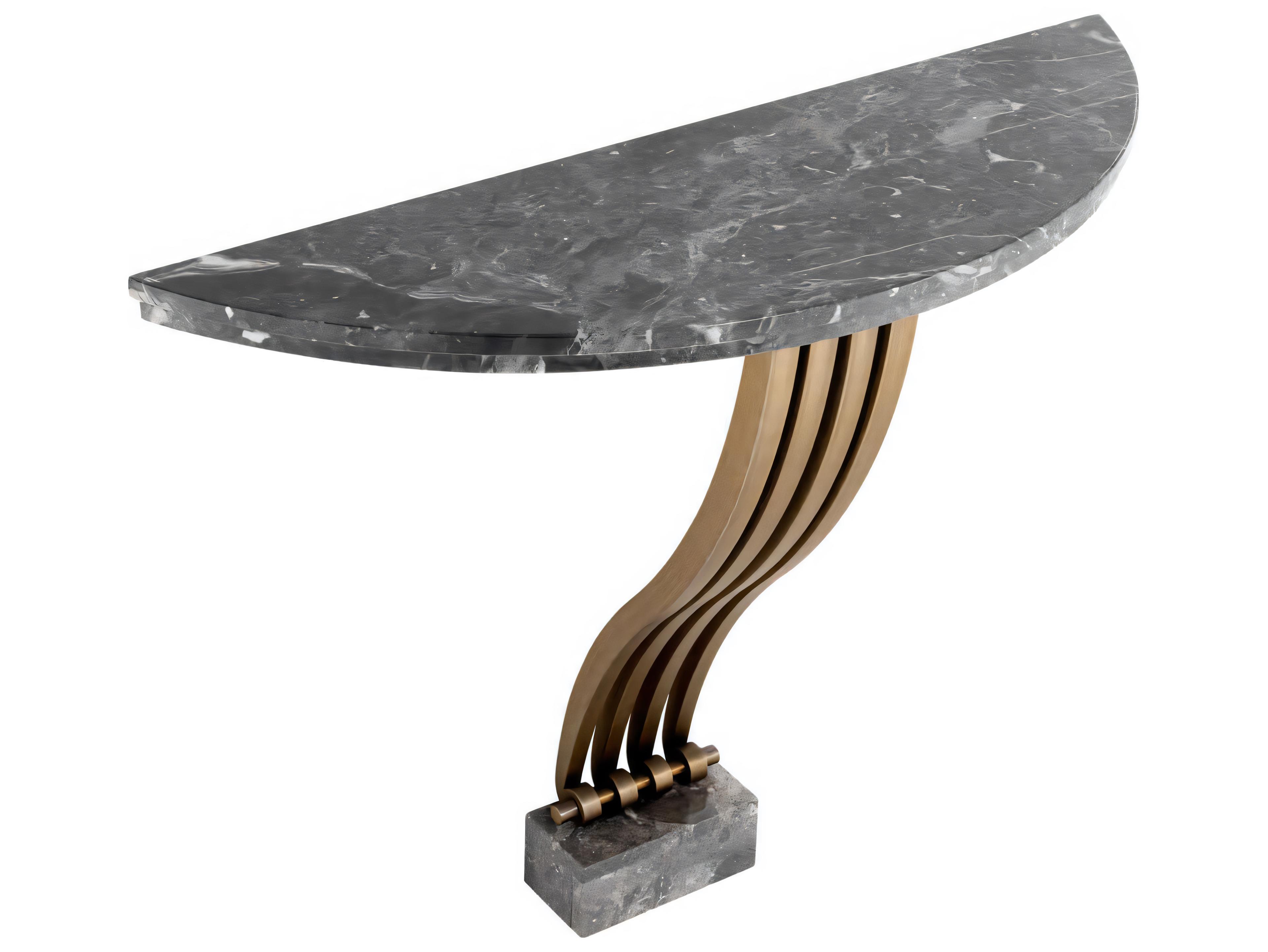 Eichholtz Renaissance Brushed Brass Console Table