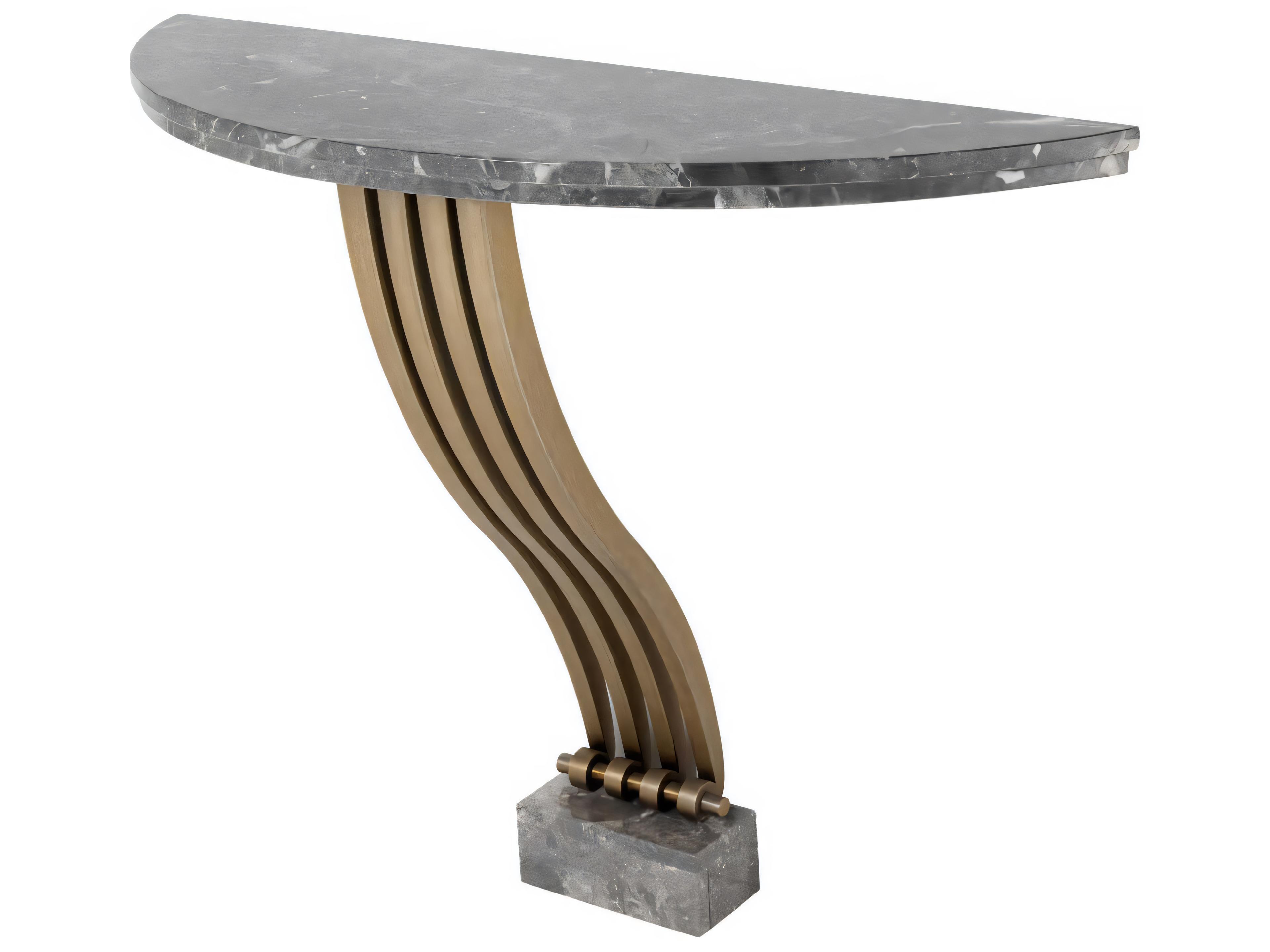 Eichholtz Renaissance Brushed Brass Console Table