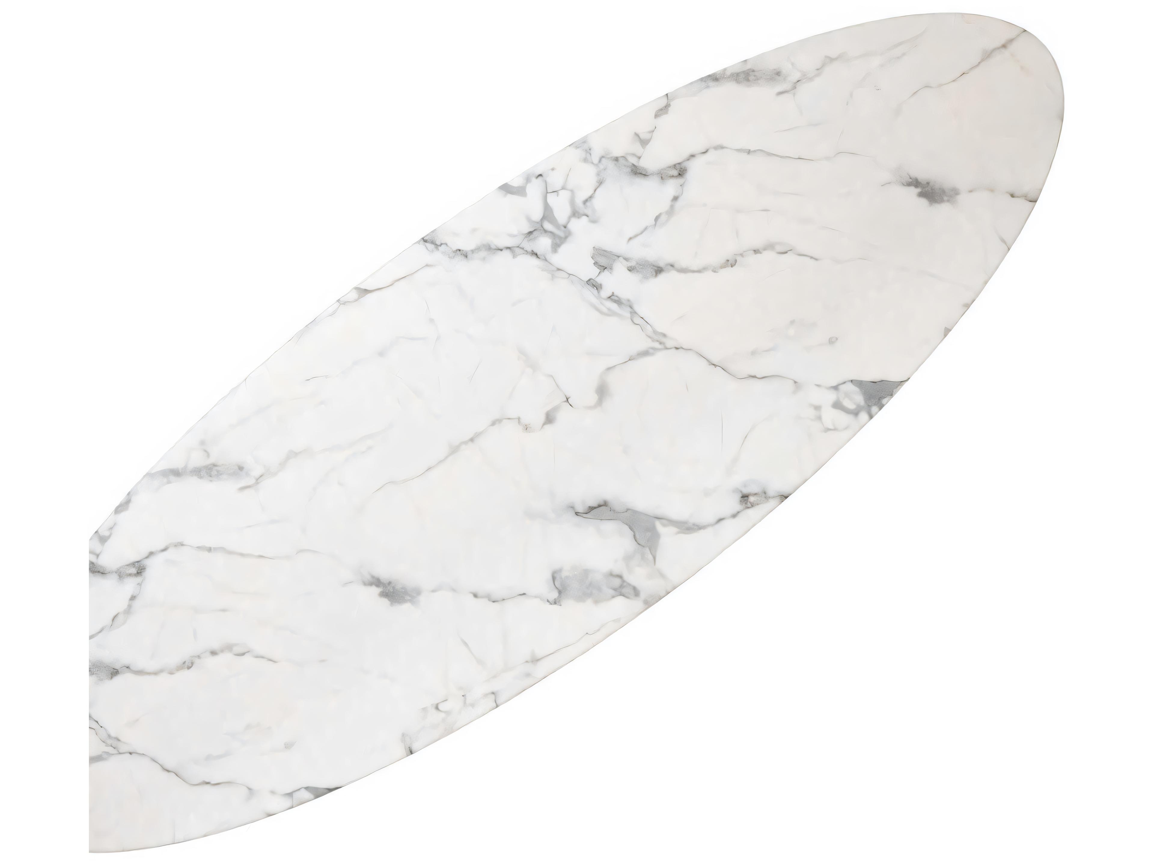 Eichholtz Aurore White Faux Marble Coffee Table