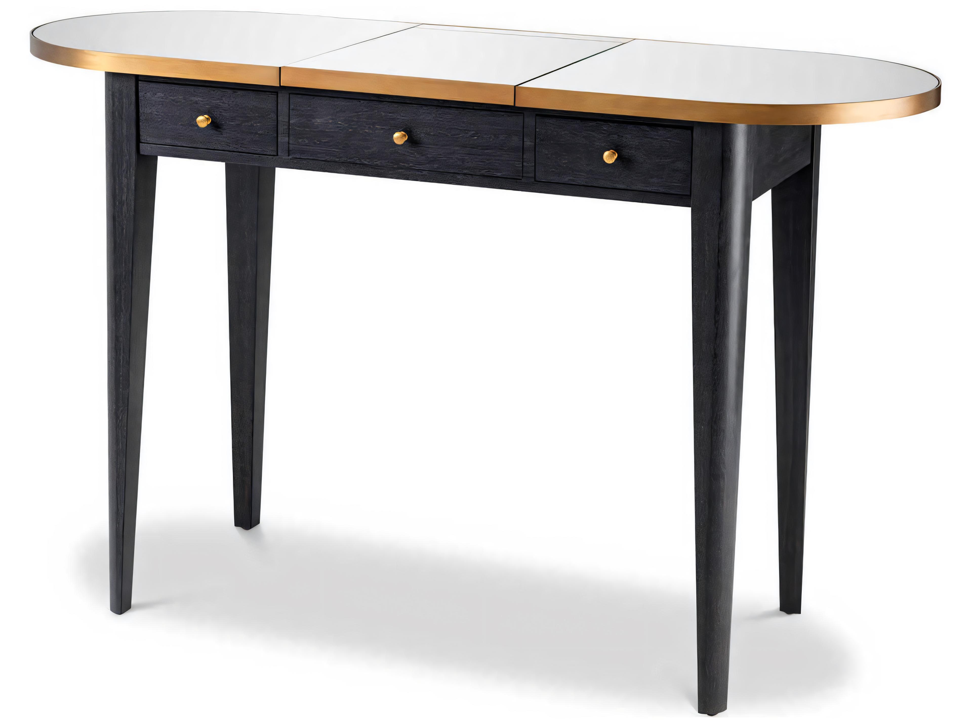 Eichholtz Toulouse Charcoal Grey Oak Veneer Dressing Table