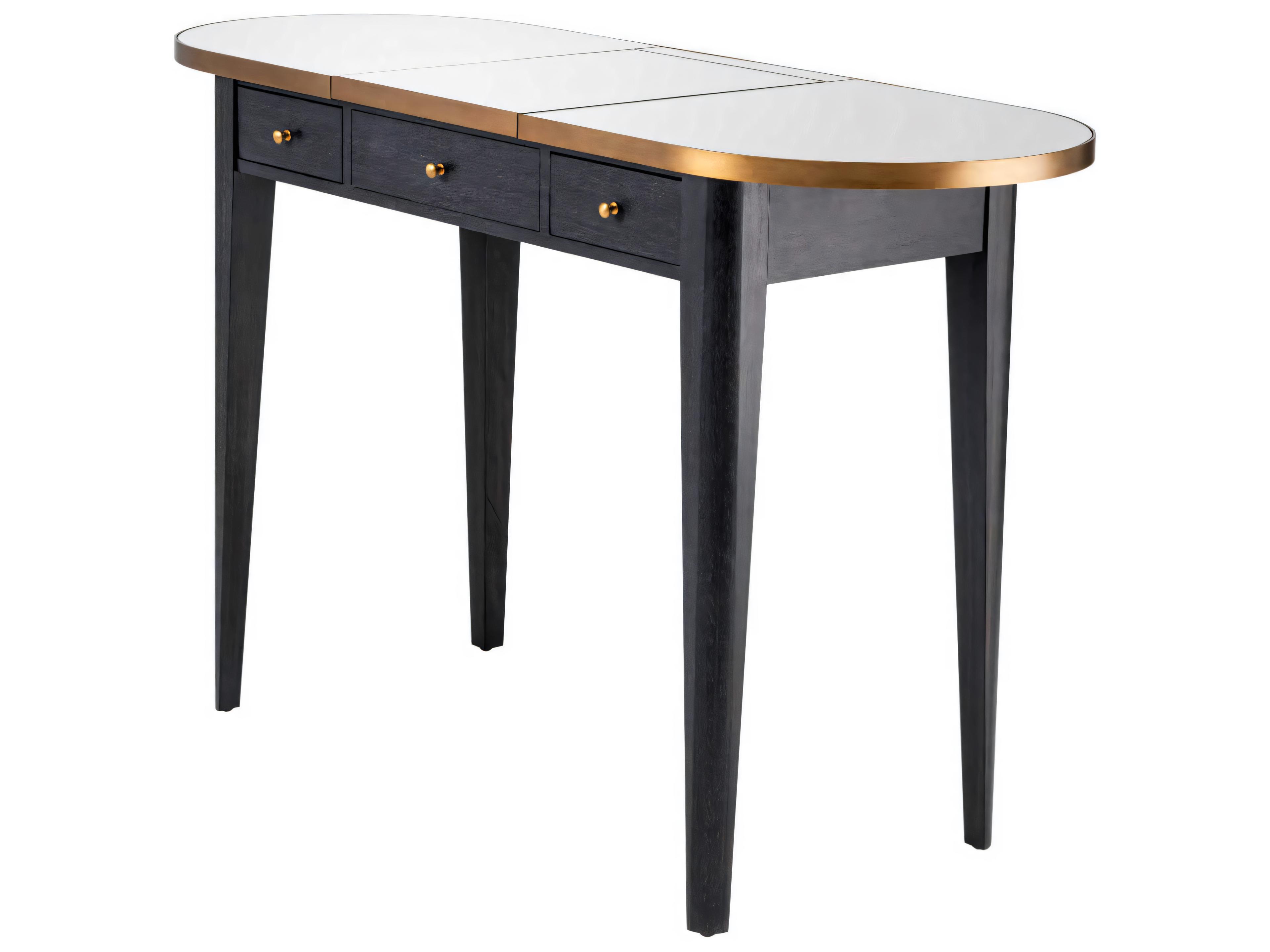 Eichholtz Toulouse Charcoal Grey Oak Veneer Dressing Table
