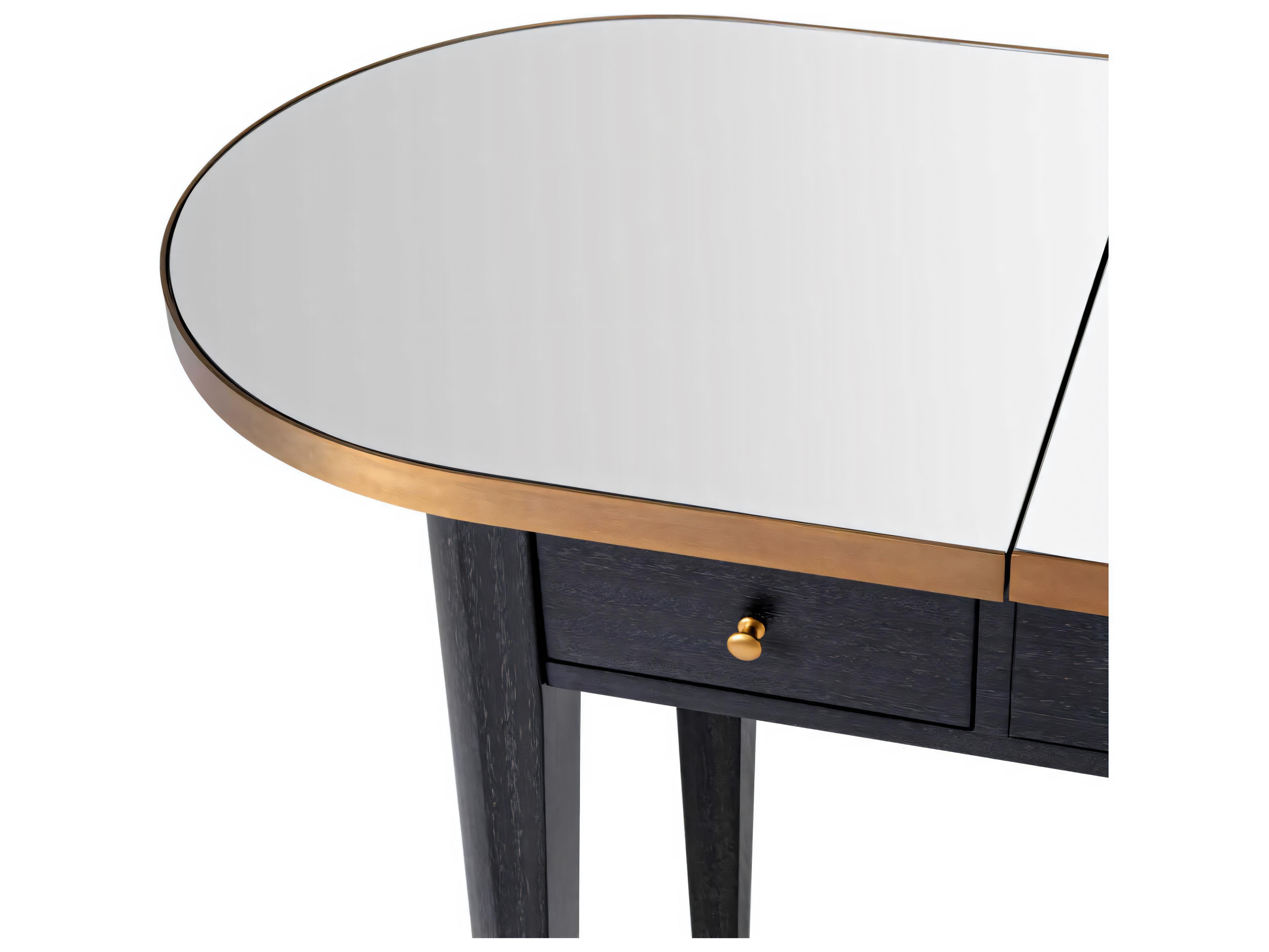 Eichholtz Toulouse Charcoal Grey Oak Veneer Dressing Table