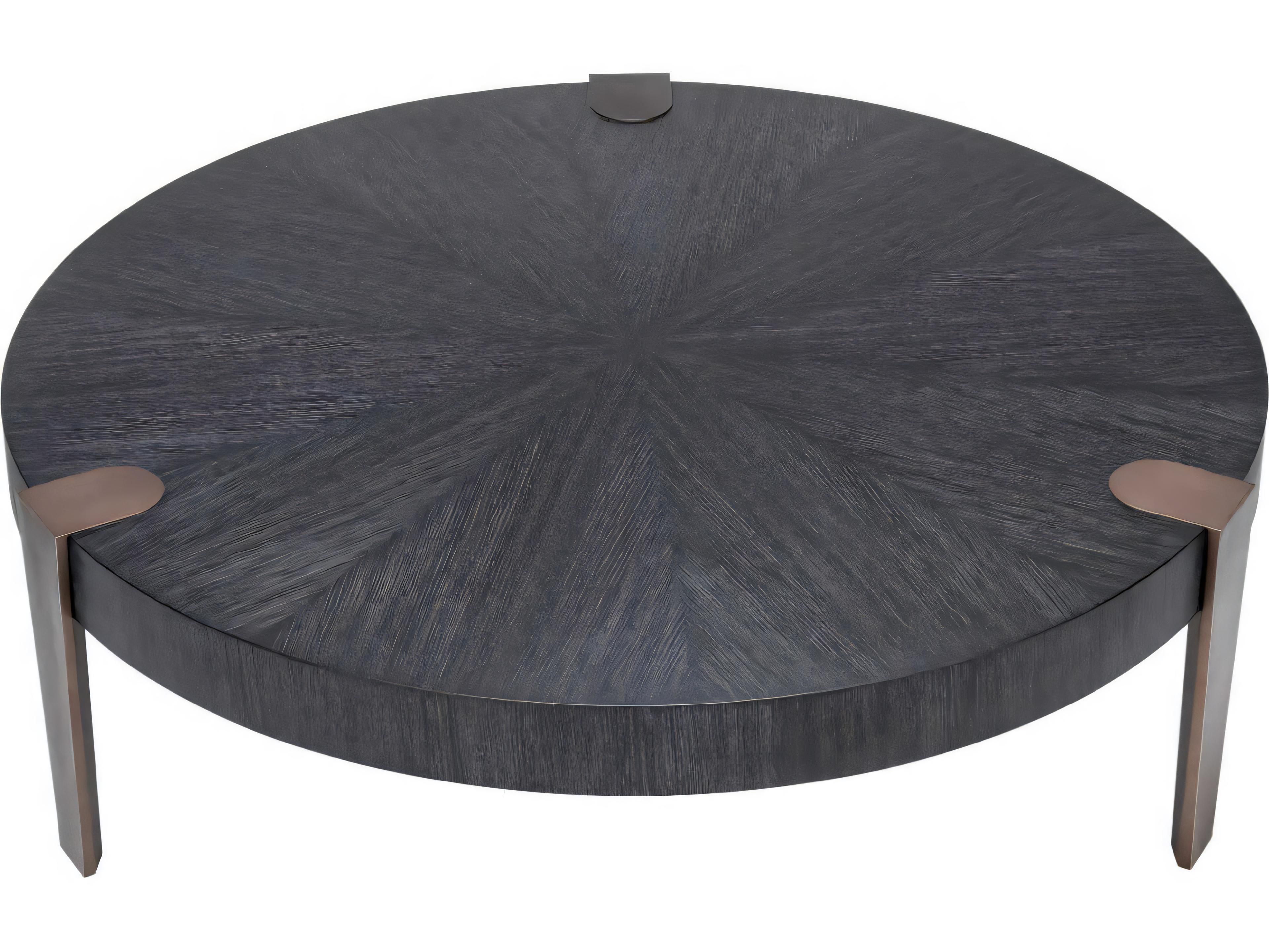 Eichholtz Oxnard Charcoal Grey Oak Veneer Coffee Table