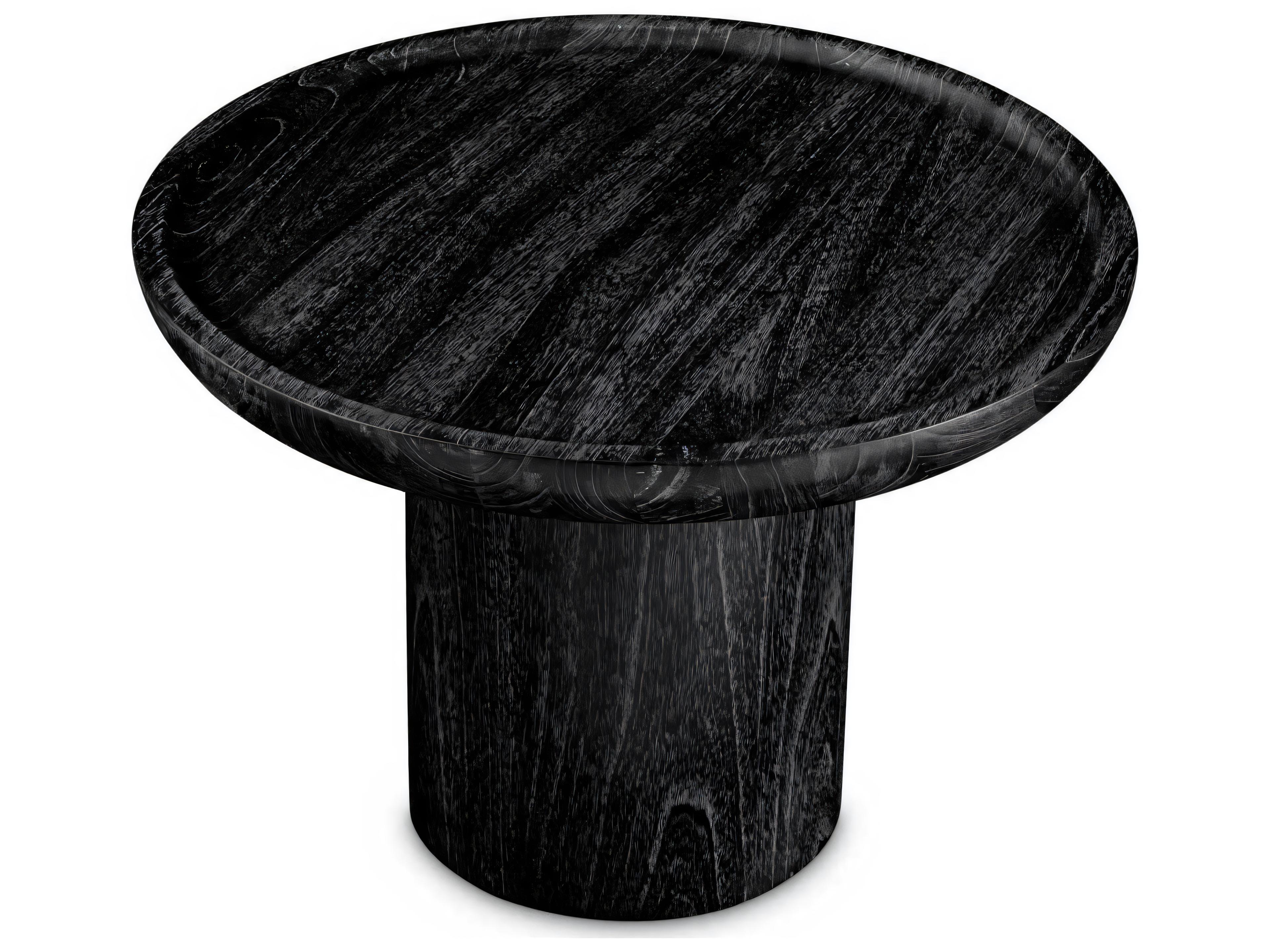 Eichholtz Rouault Charcoal Grey Veneer Side Table