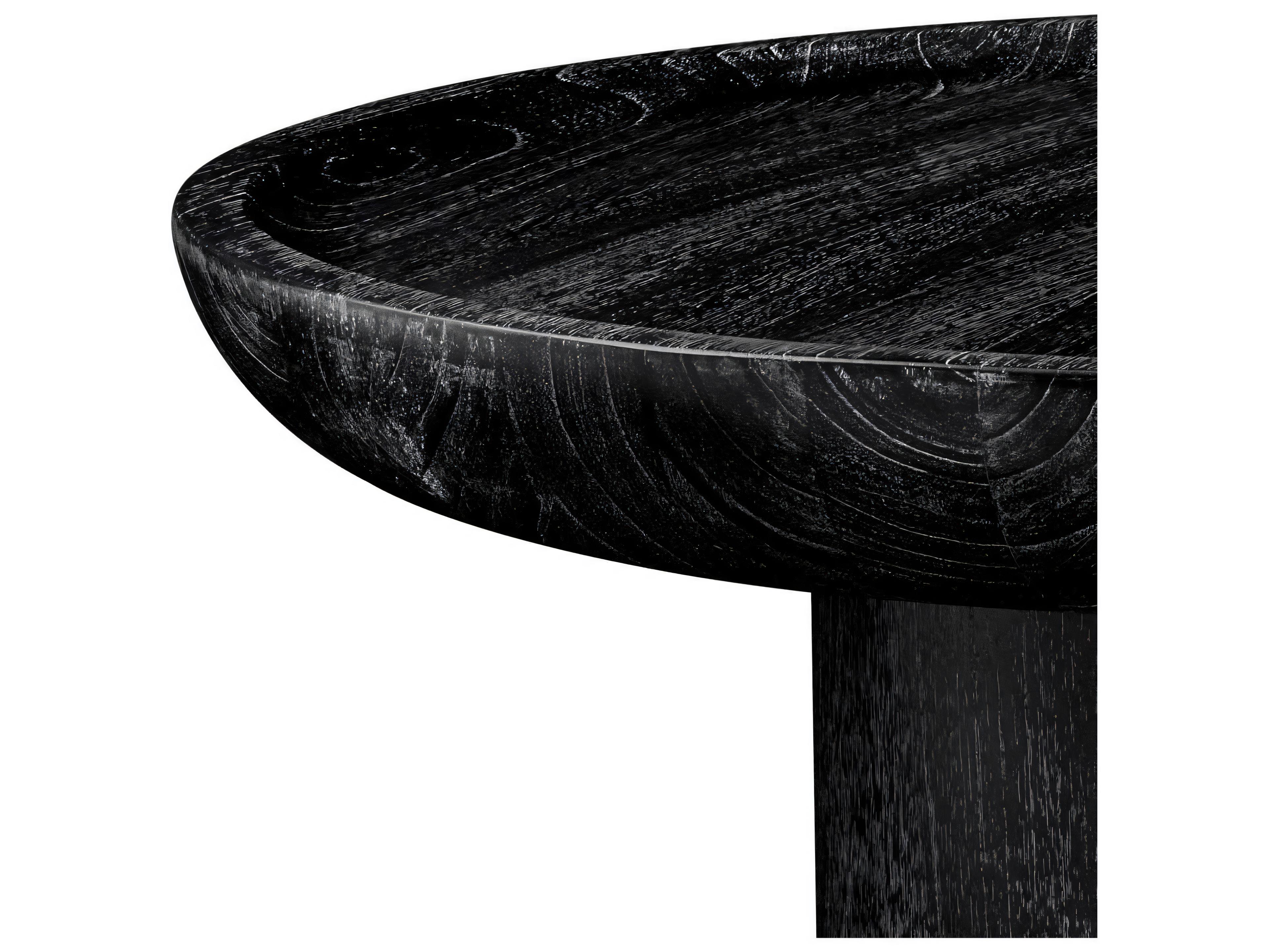 Eichholtz Rouault Charcoal Grey Veneer Side Table