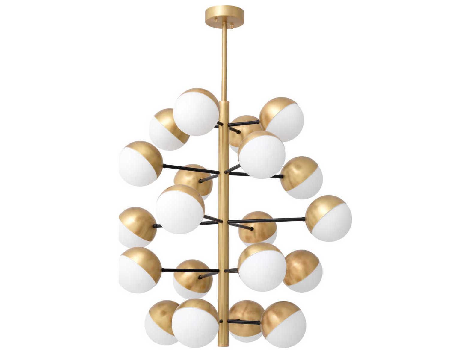 Eichholtz Cona L Antique Brass Chandelier