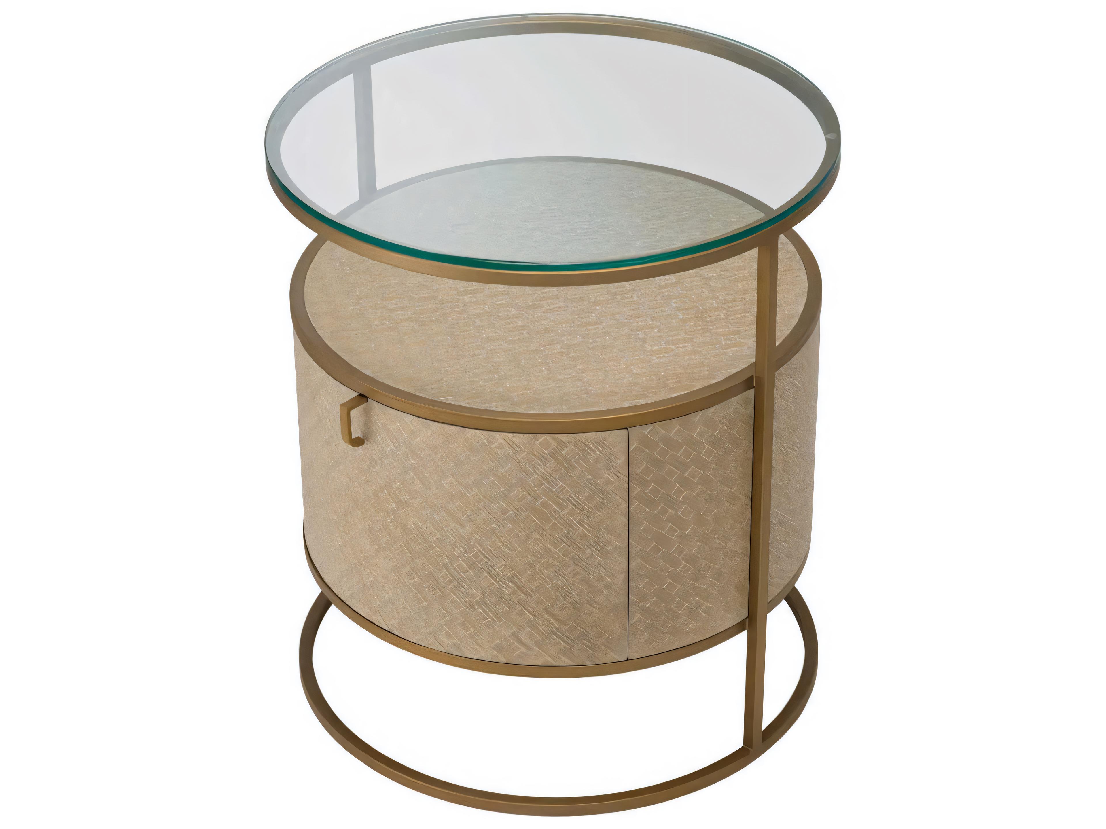 Eichholtz Napa Valley Woven Washed Oak Venee Nightstand