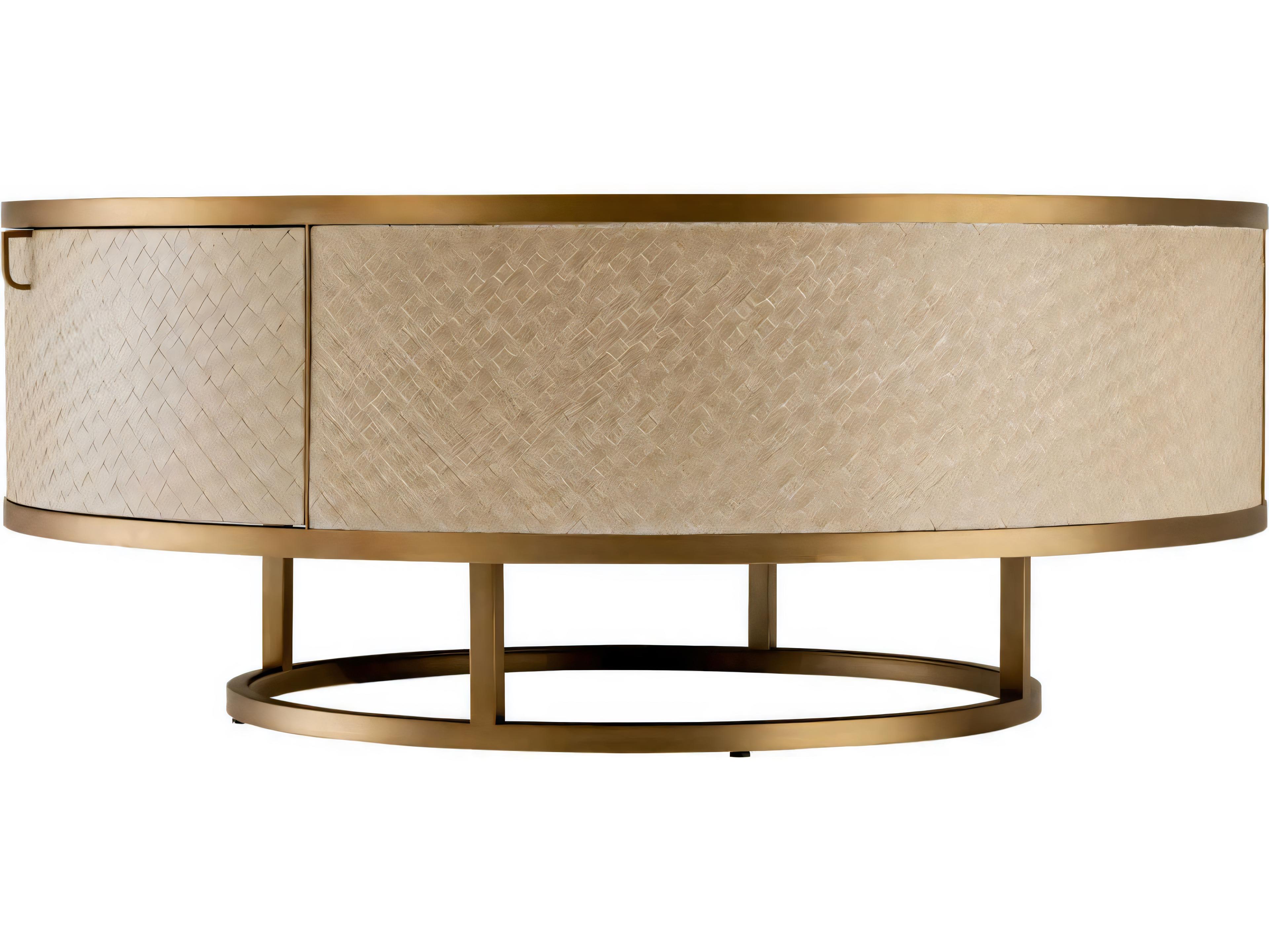 Eichholtz Napa Valley Woven Washed Oak Veneer Coffee Table