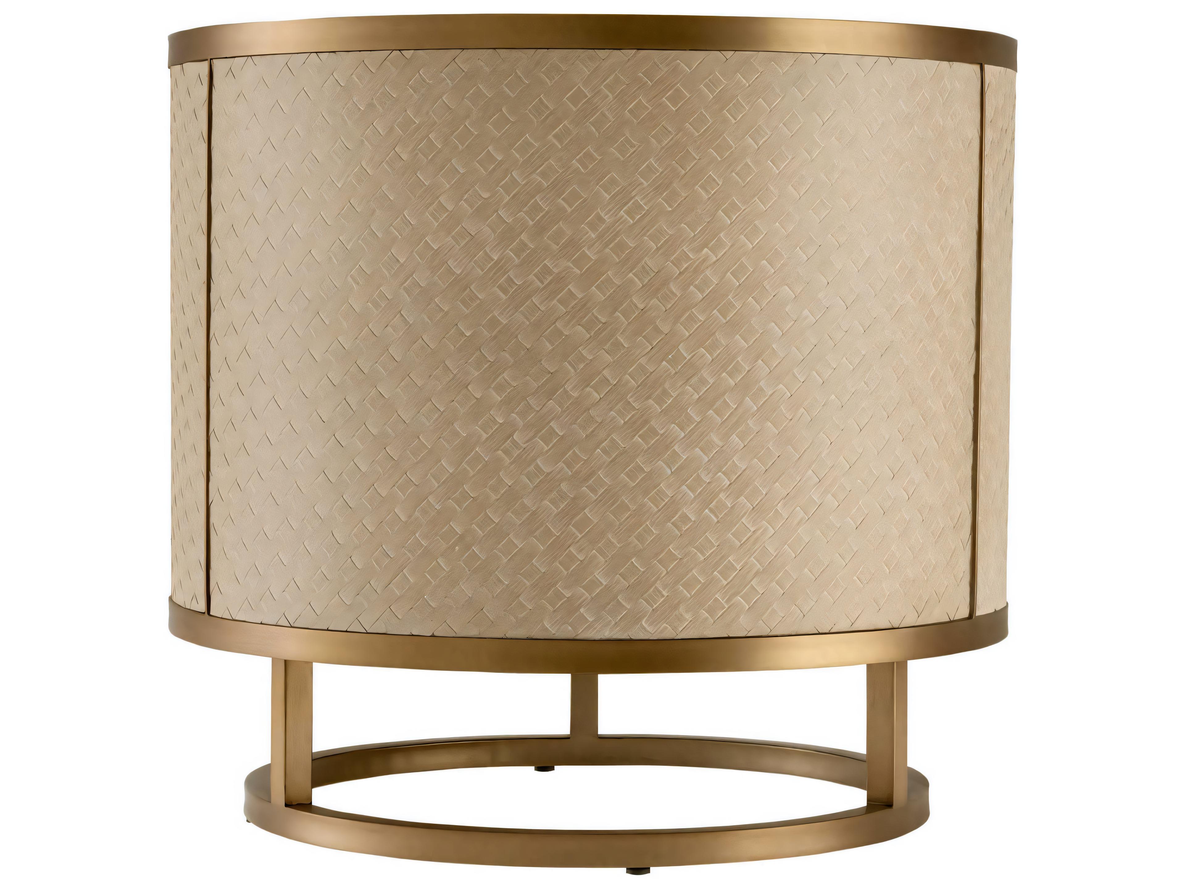 Eichholtz Napa Valley Woven Washed Oak Veneer Side Table