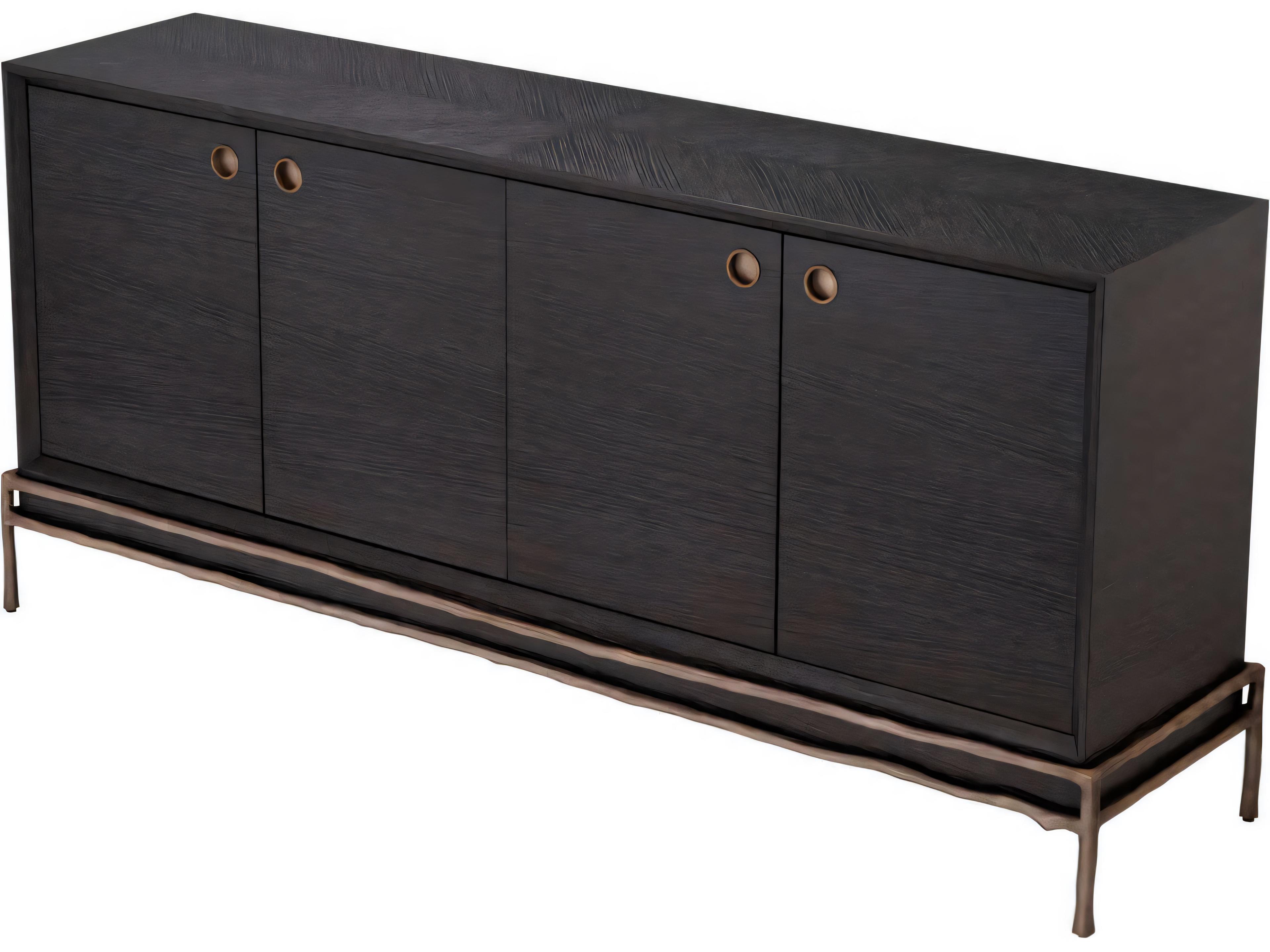 Eichholtz Premier Charcoal Grey Oak Veneer Dresser