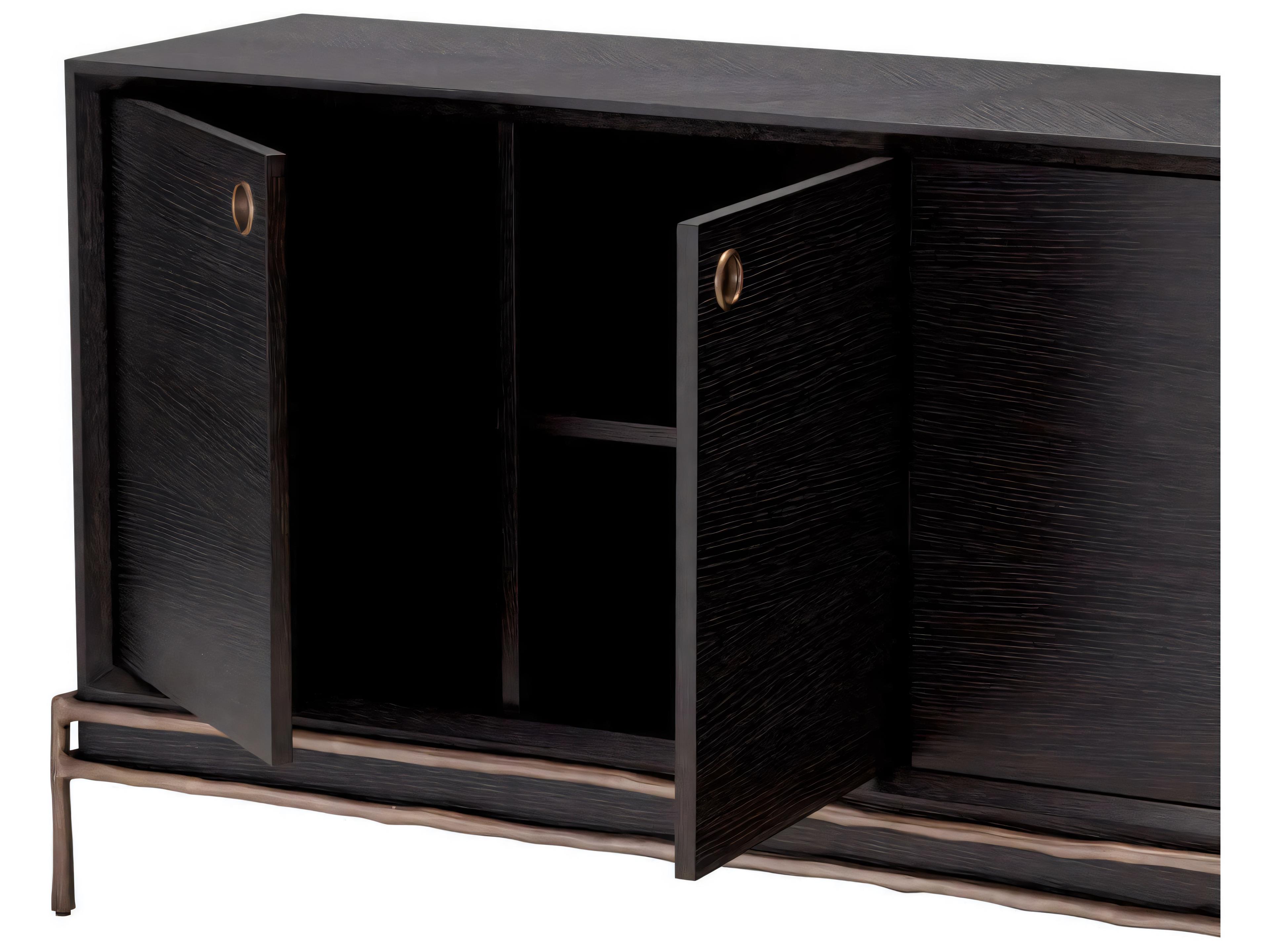 Eichholtz Premier Charcoal Grey Oak Veneer Dresser