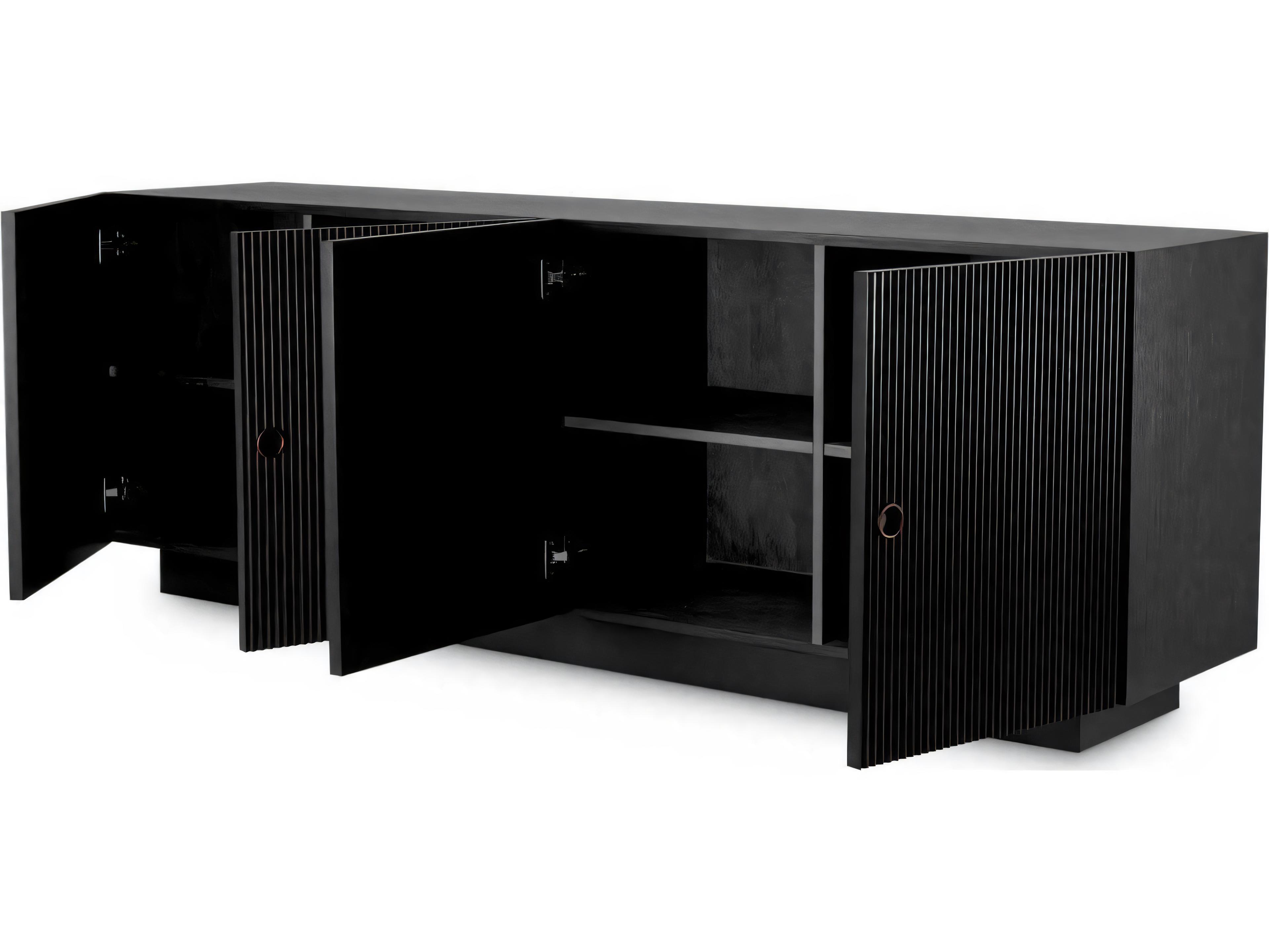 Eichholtz Dimitrios Charcoal Grey Oak Veneer Dresser