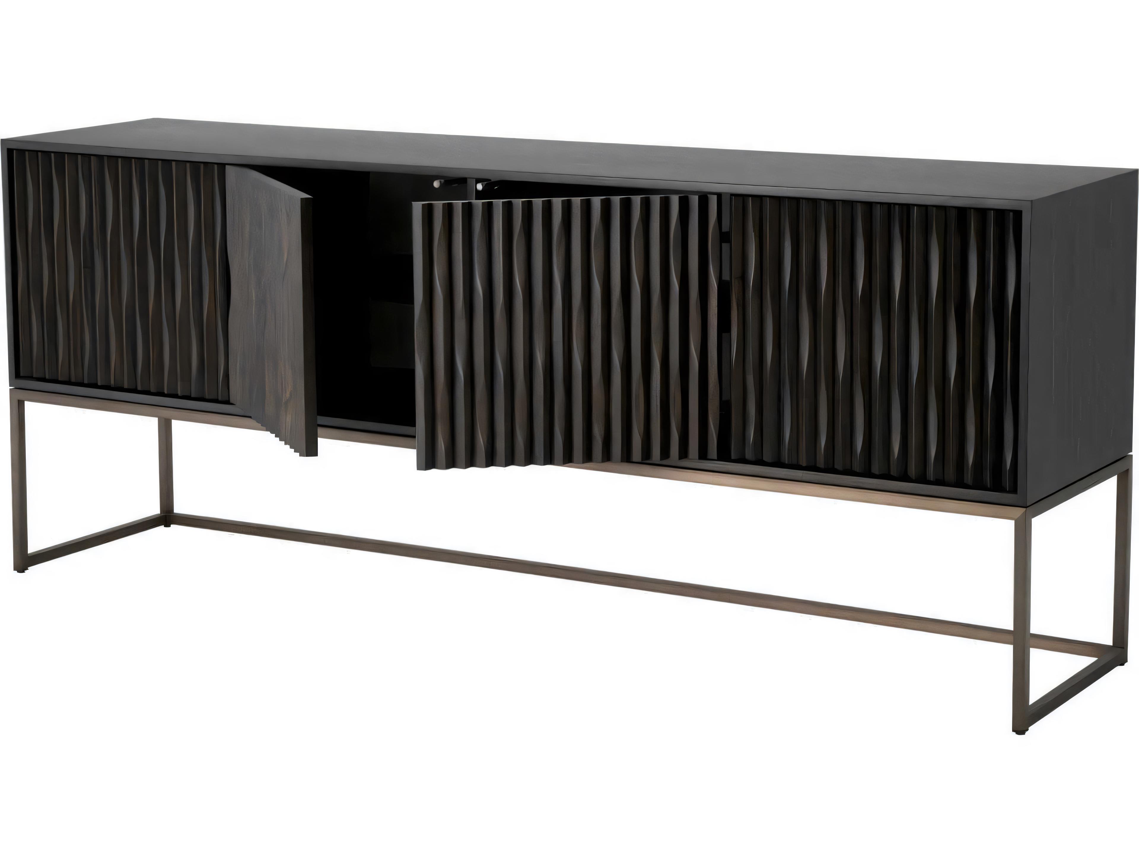 Eichholtz Brayden Charcoal Grey Oak Veneer Dresser