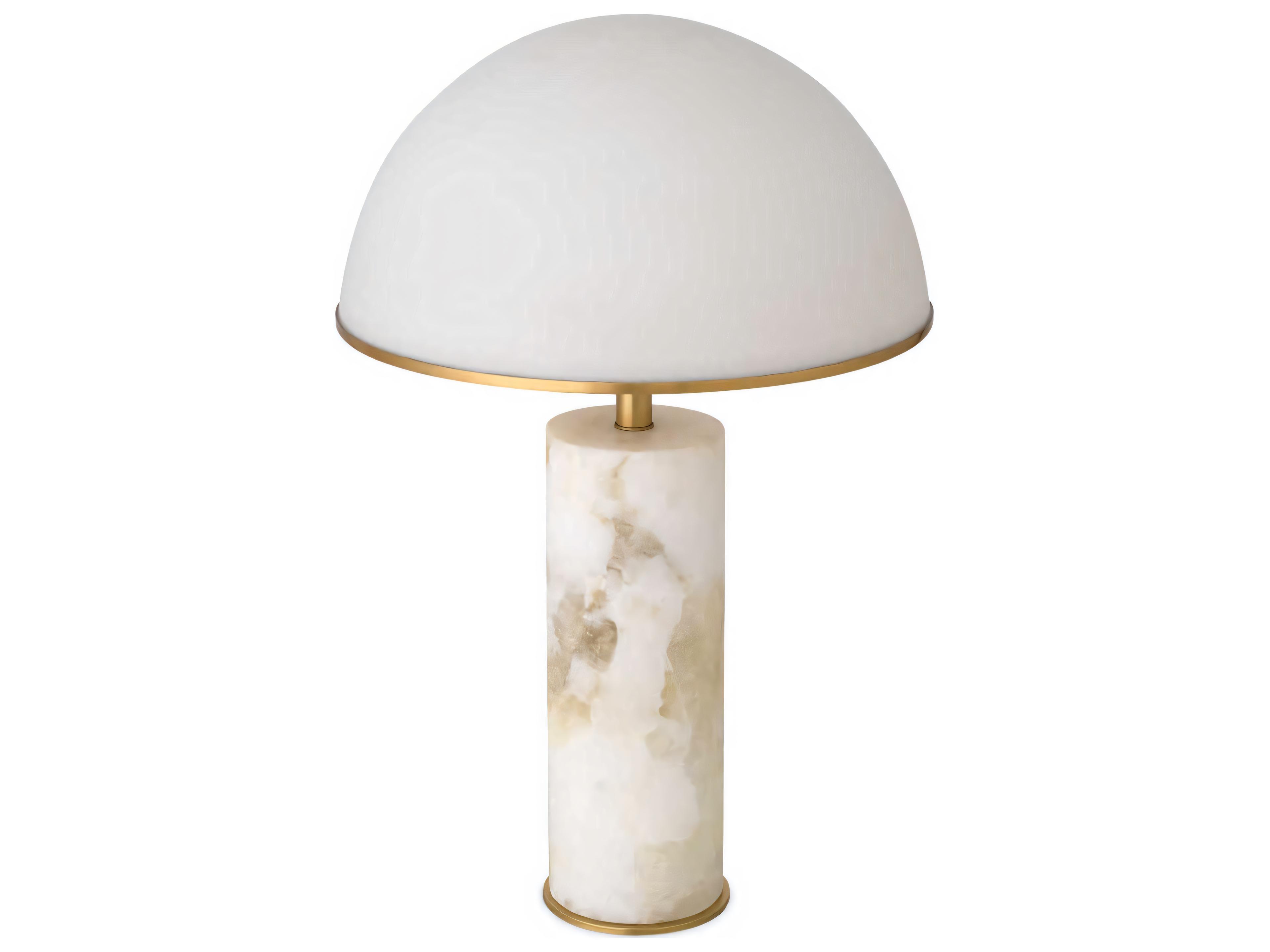 Eichholtz Vaneta Antique Brass Alabaster Table Lamp