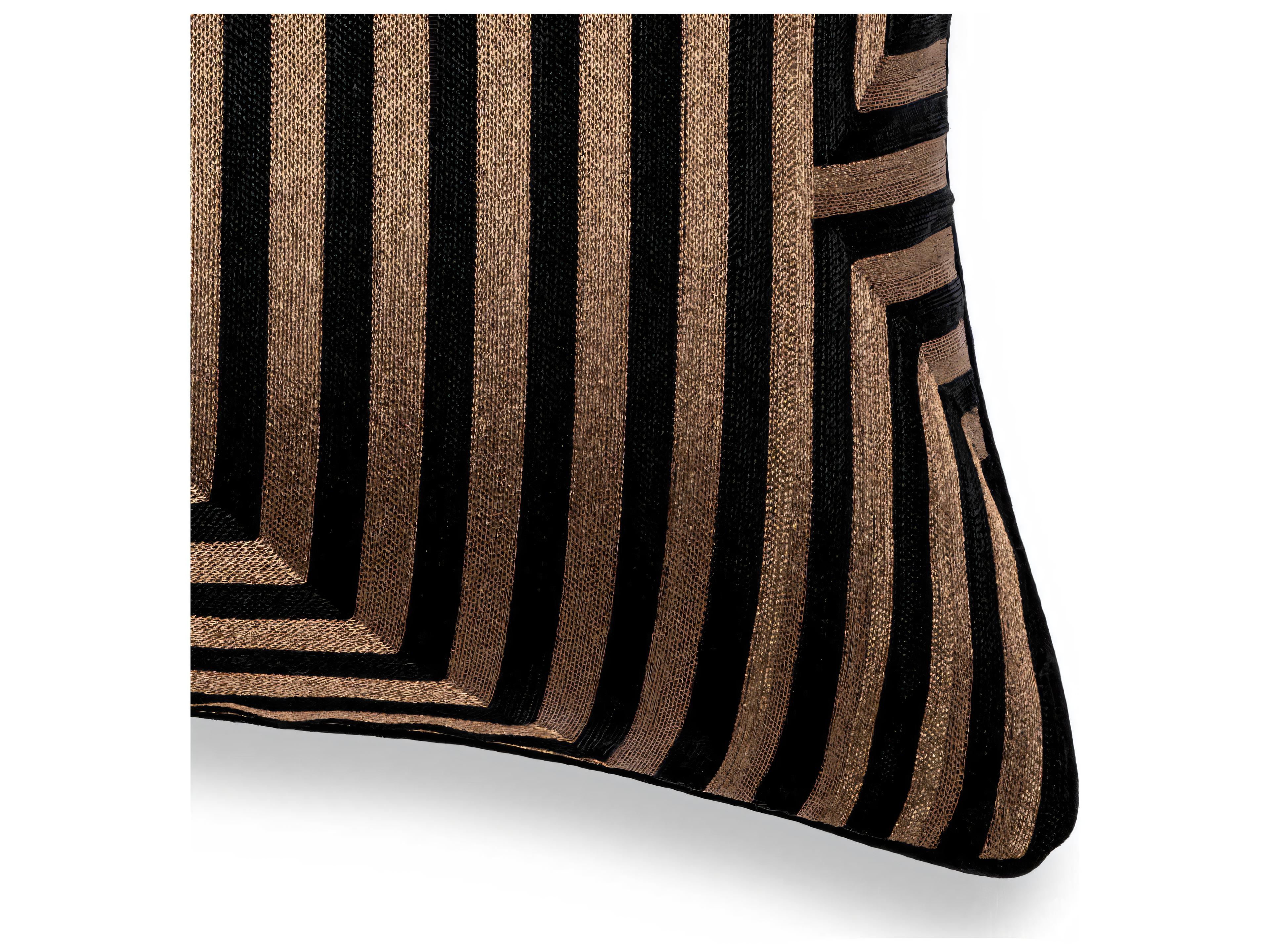 Eichholtz Spray Square Black Gold Cushion