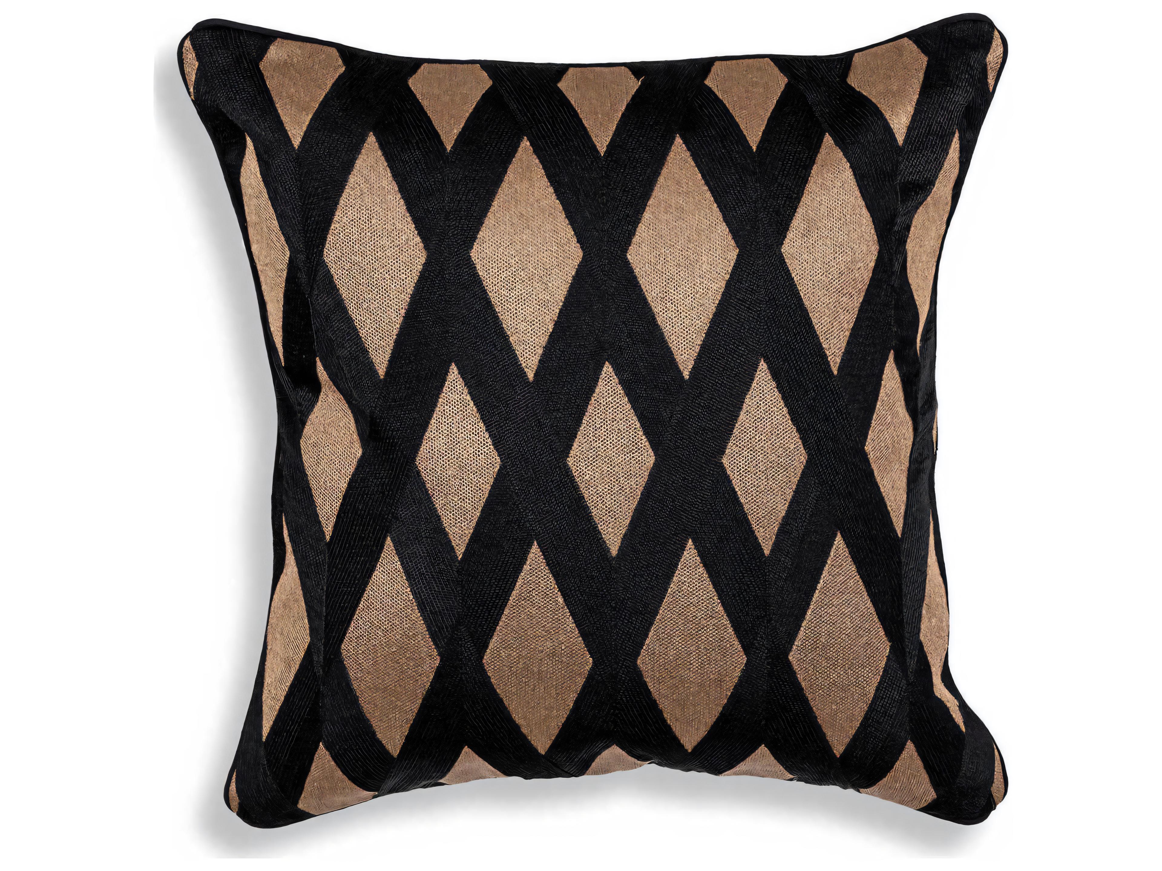 Eichholtz Splender Square Black Gold Cushion