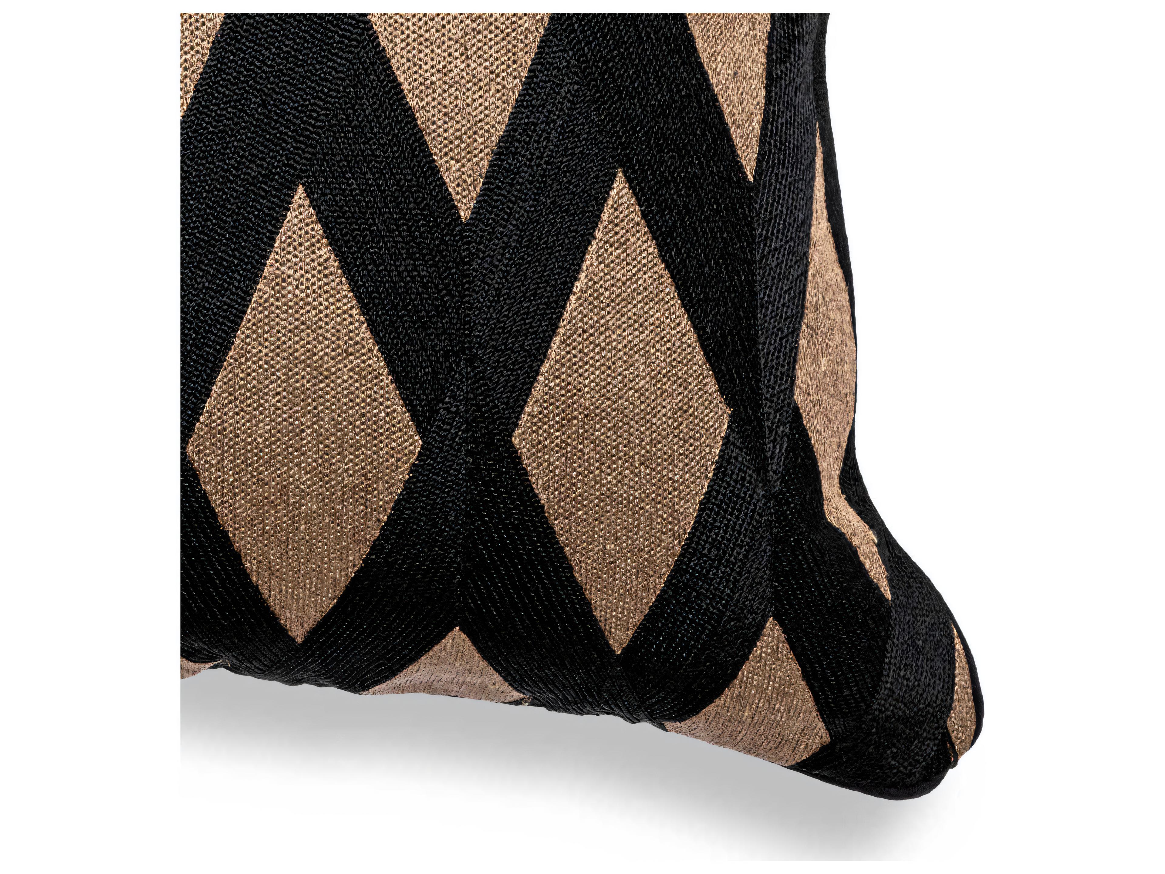 Eichholtz Splender Square Black Gold Cushion