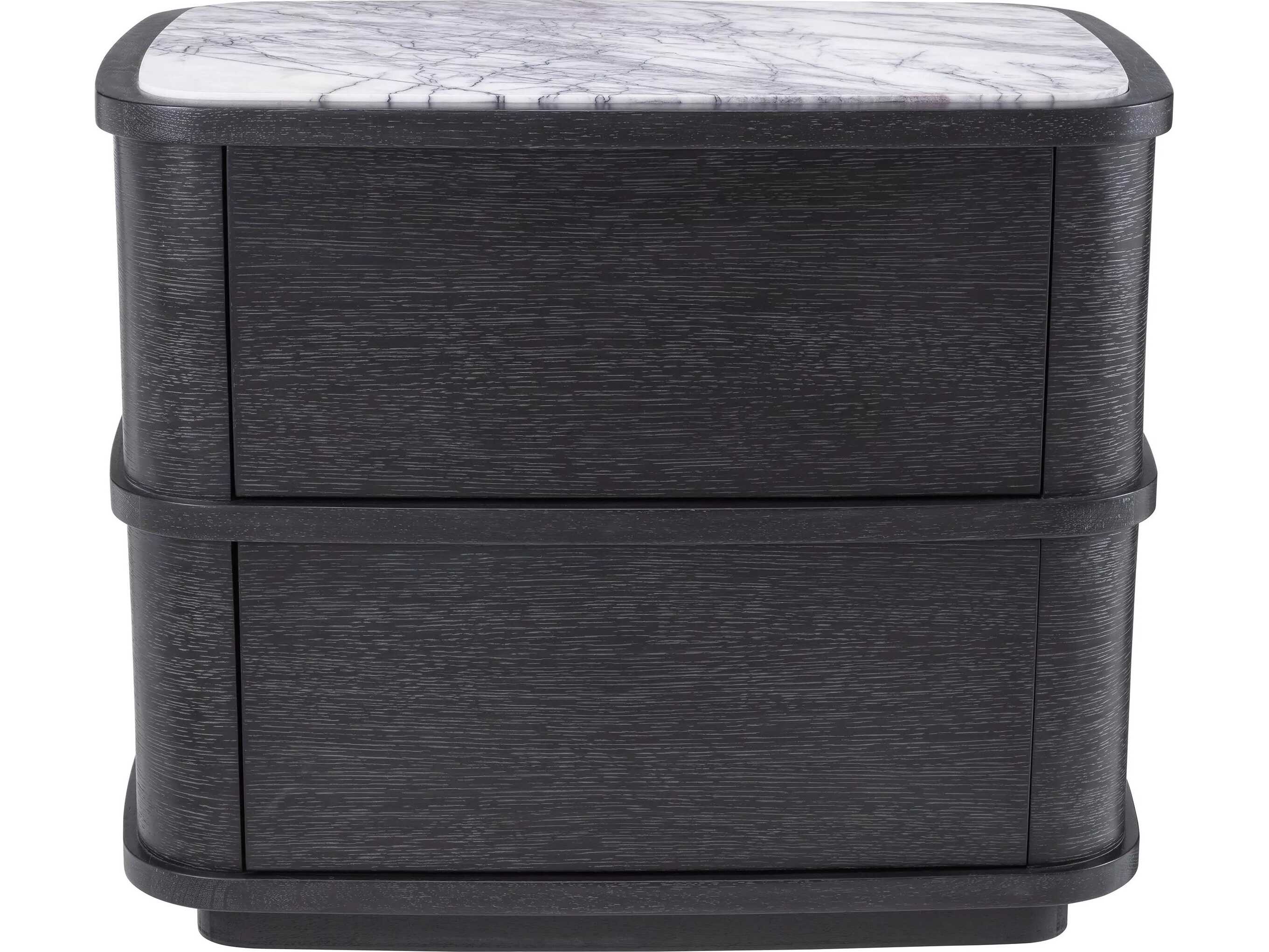Eichholtz Cabana Charcoal Grey Oak Veneer Nightstand