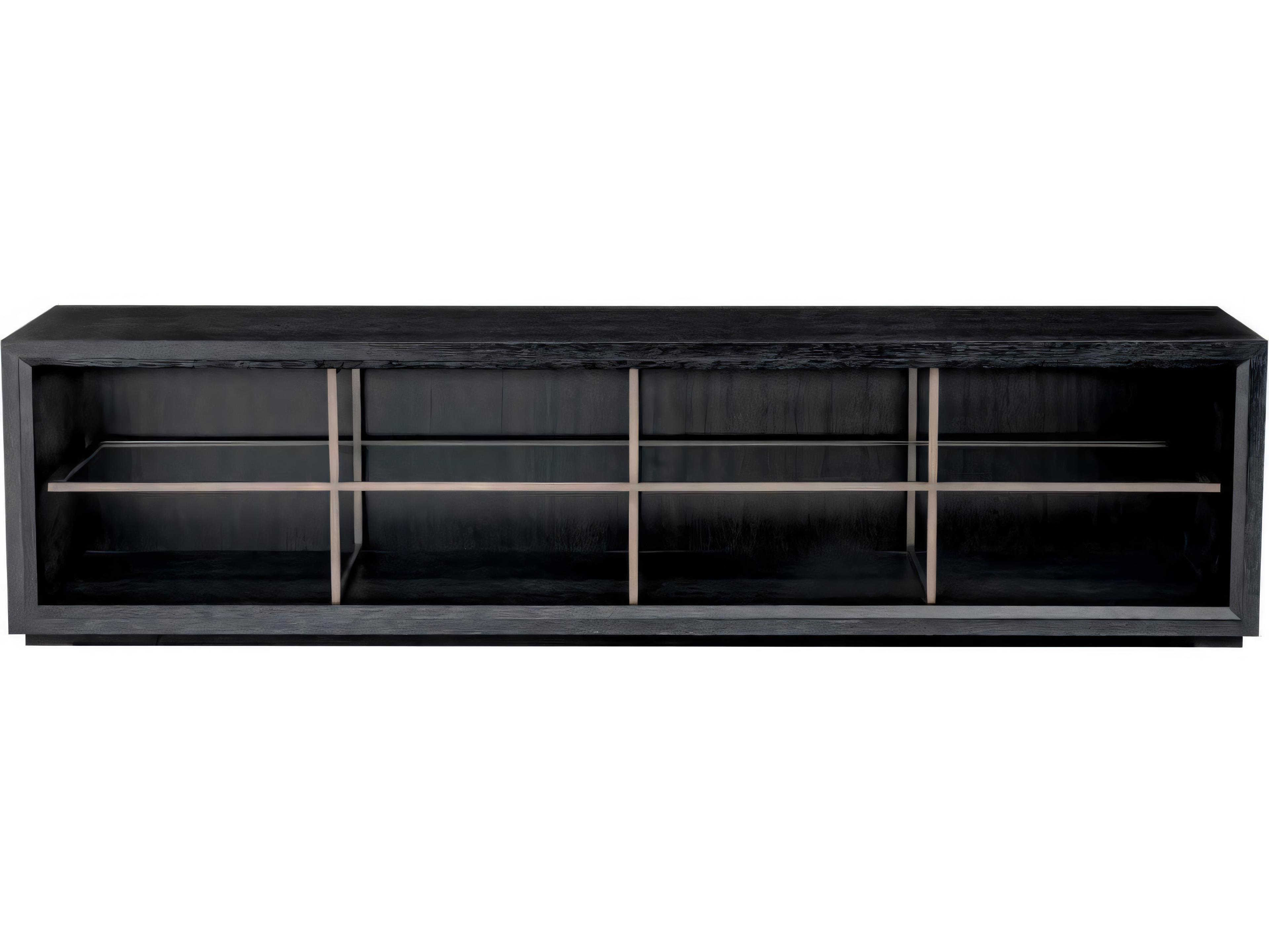 Eichholtz Hennessey L Charcoal Grey Oak Veneer Tv Cabinet