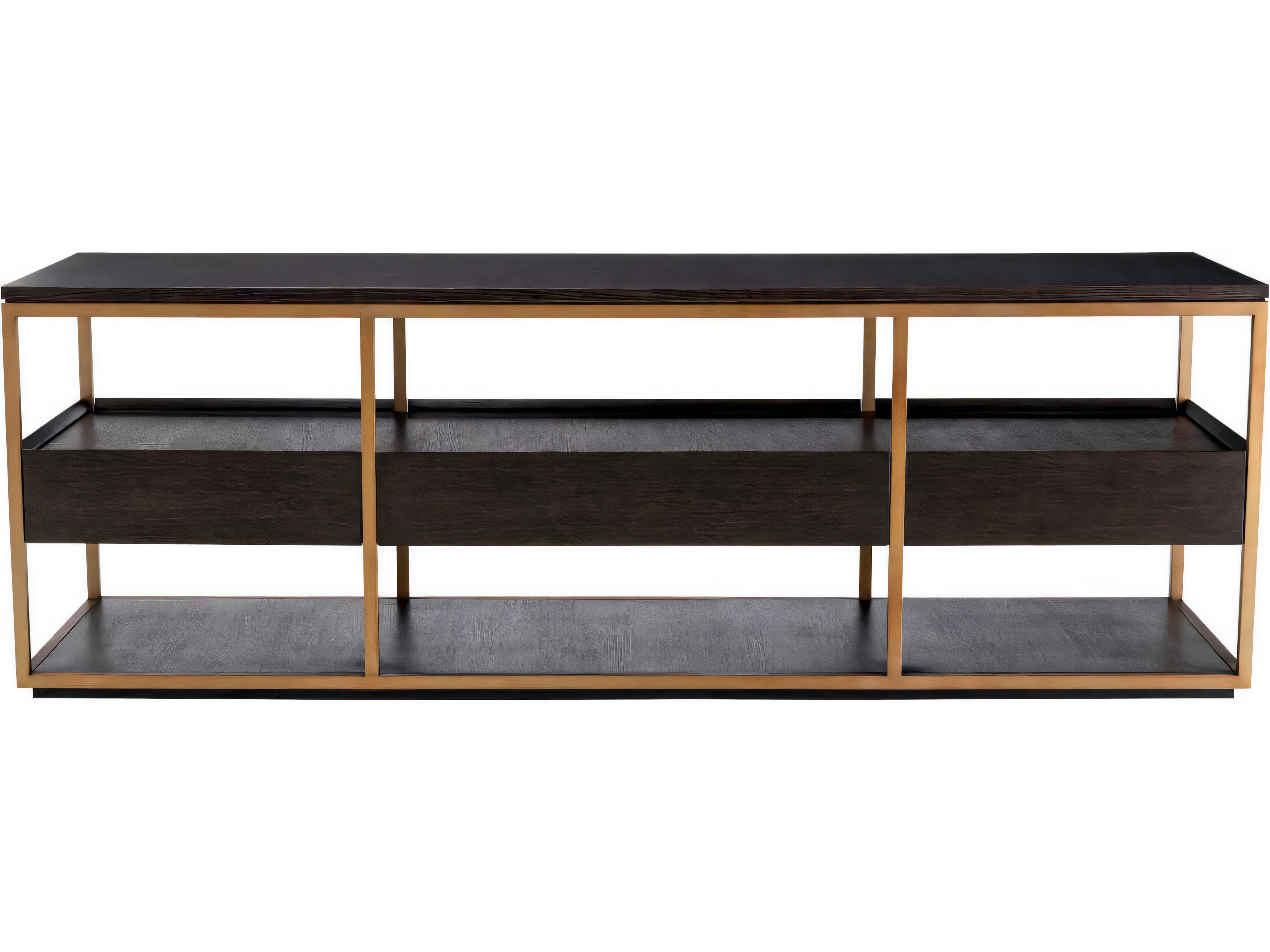 Eichholtz Parker S Mocha Straight Oak Veneer Tv Cabinet