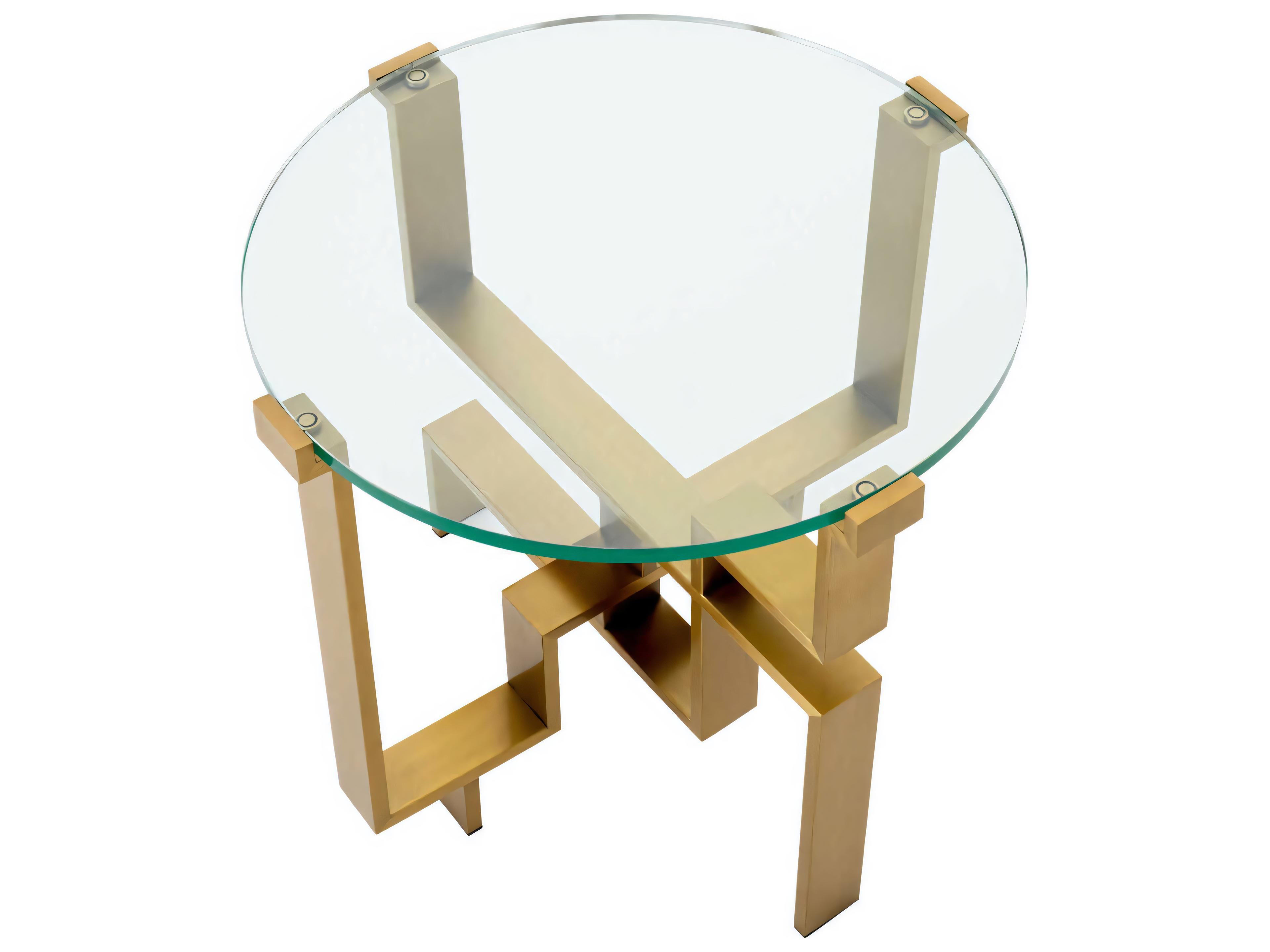 Eichholtz Chuck Brushed Brass Side Table