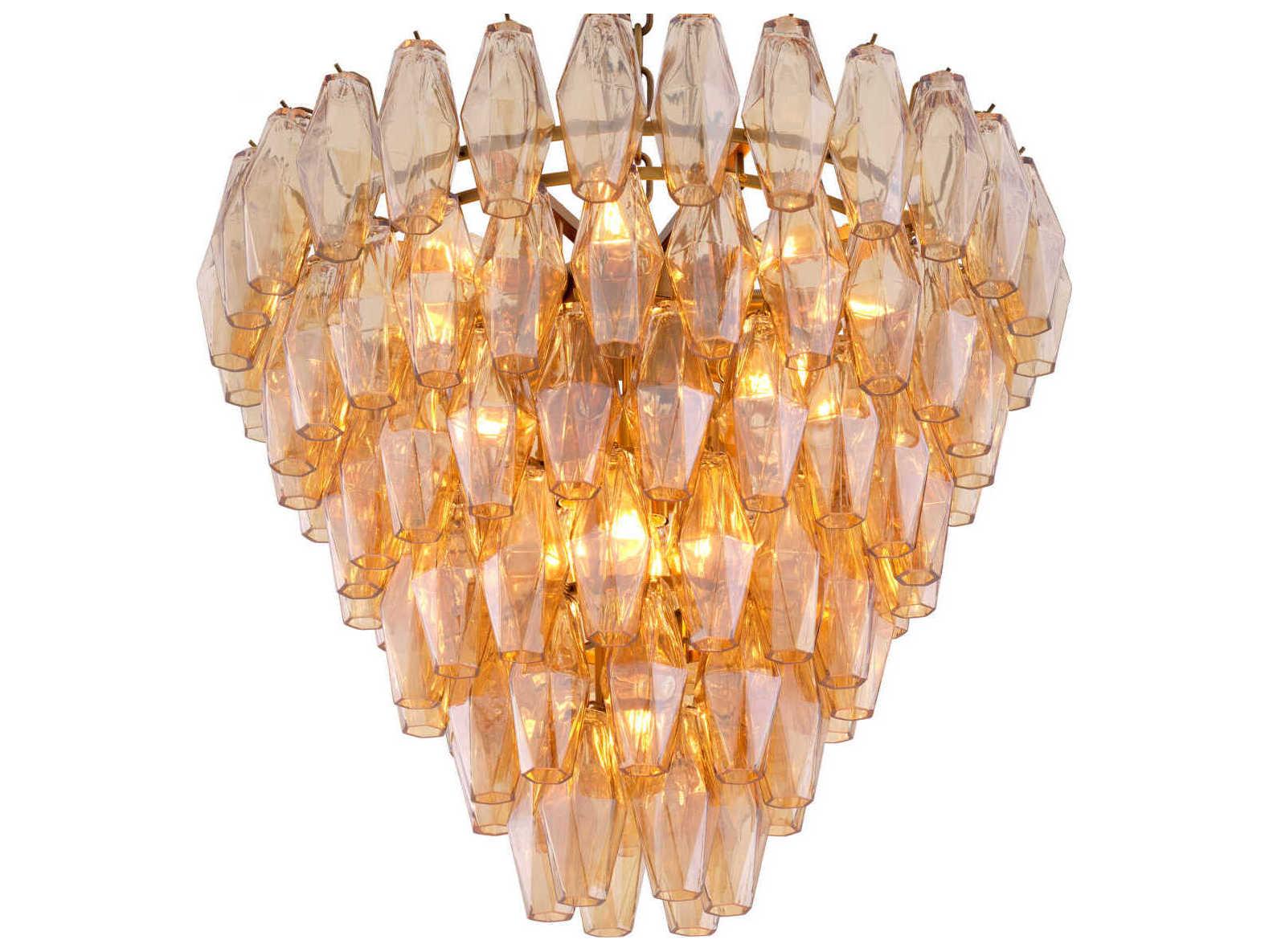 Eichholtz Benini S Antique Brass Chandelier