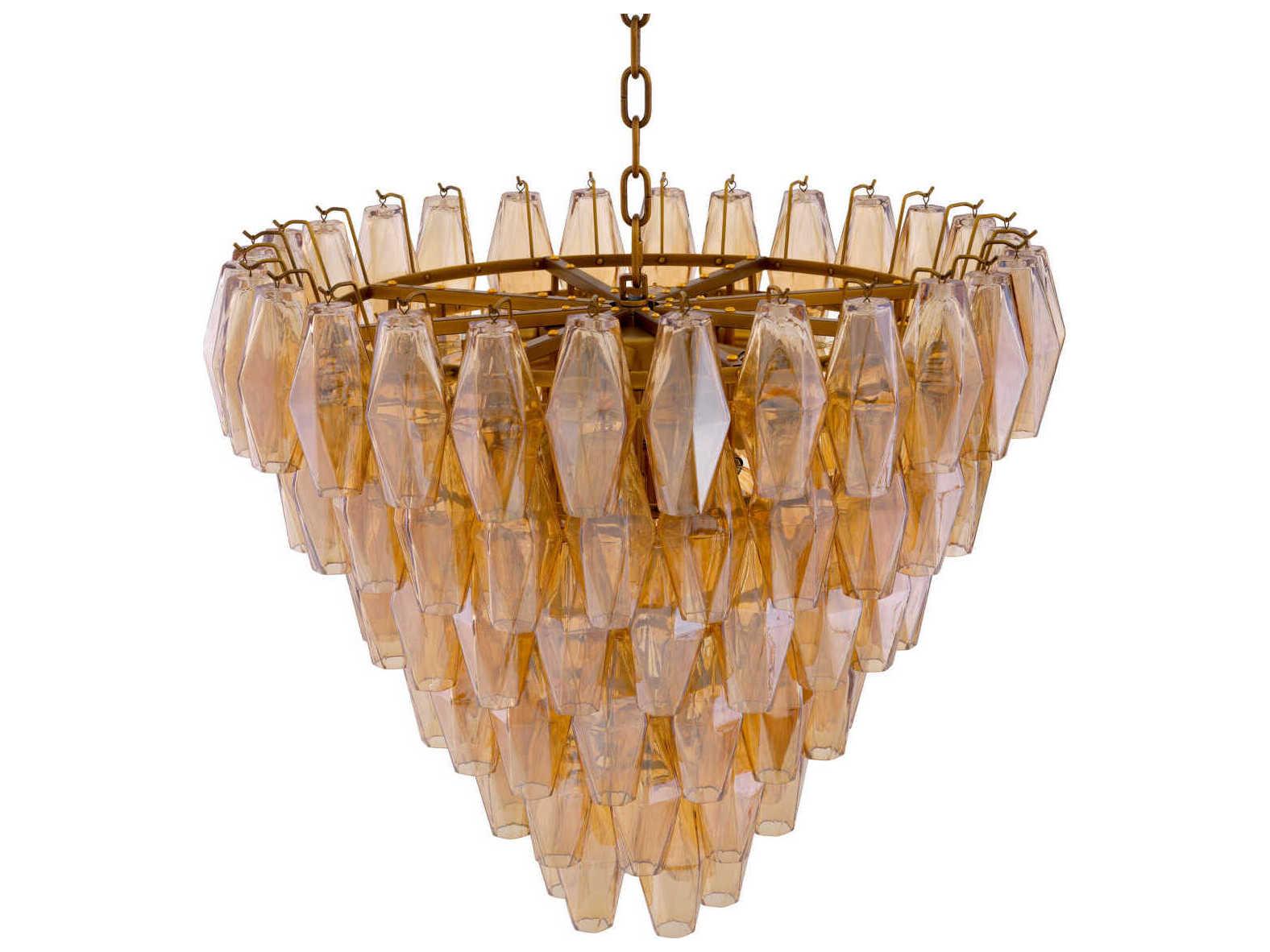 Eichholtz Benini S Antique Brass Chandelier