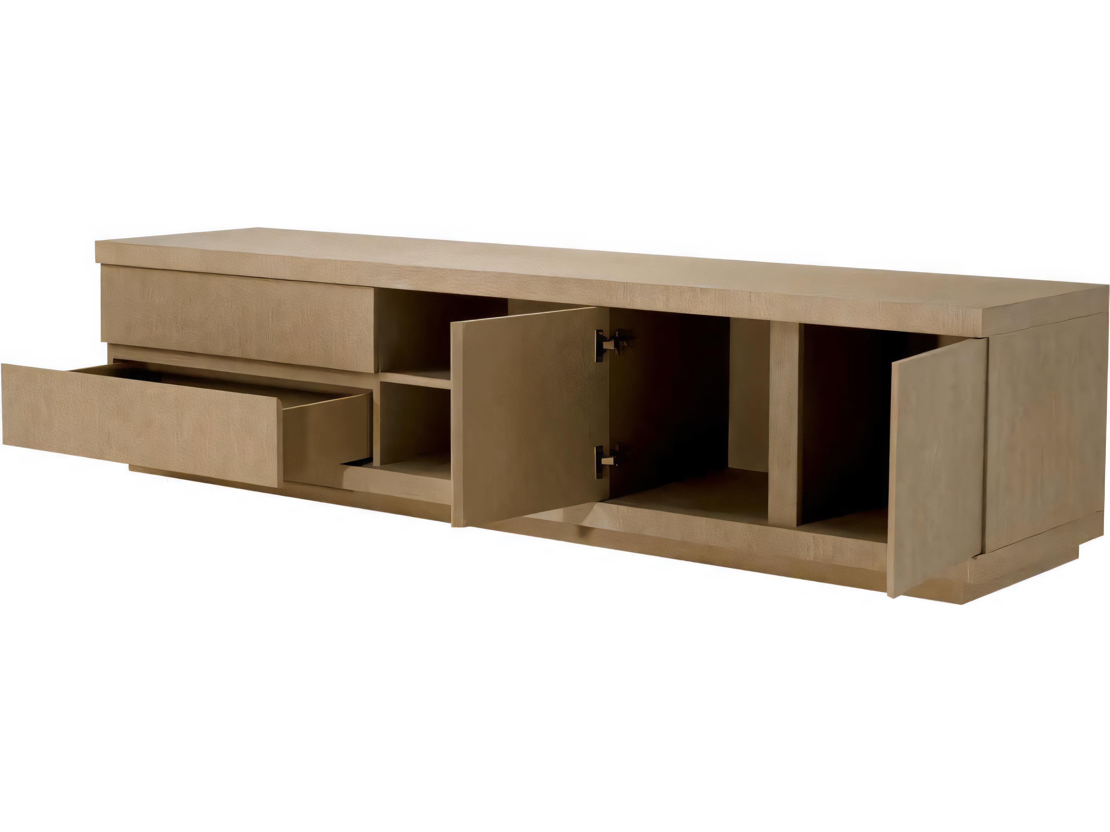 Eichholtz Crosby Washed Oak Veneer Tv Cabinet