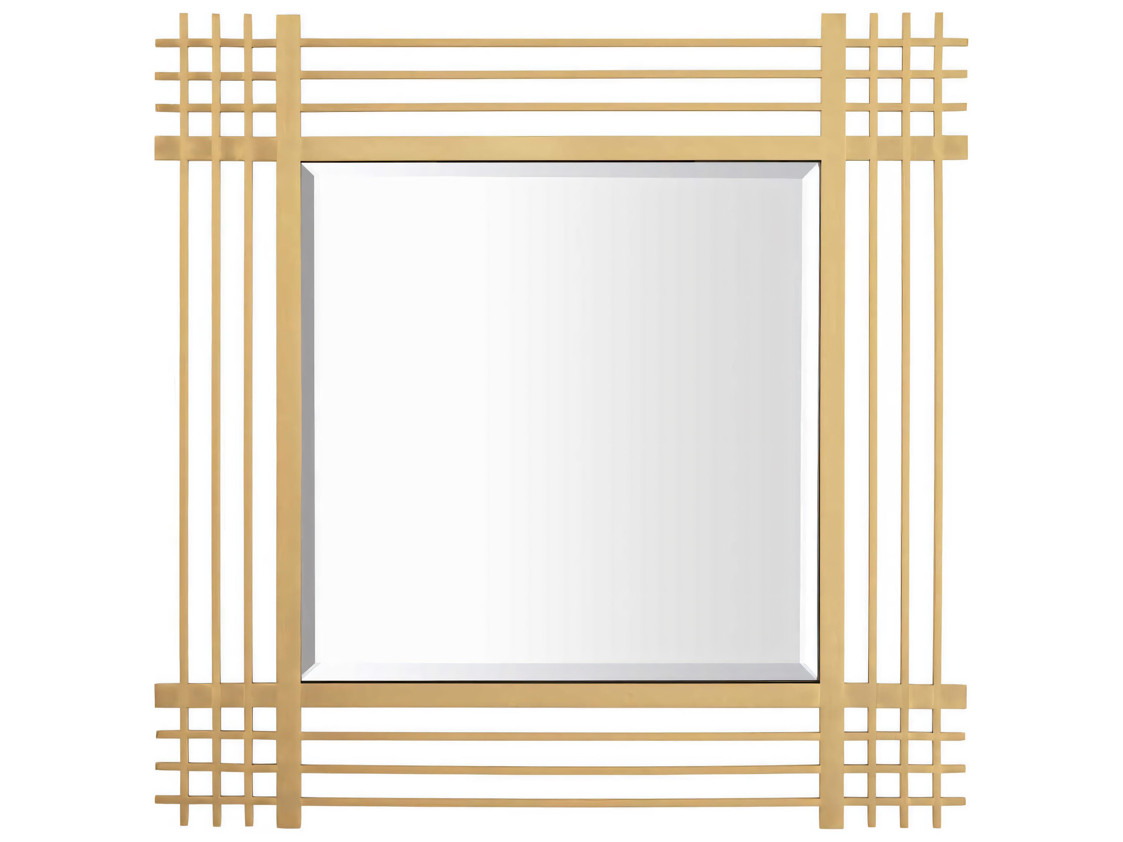 Eichholtz Pierce Square Brushed Brass Mirror