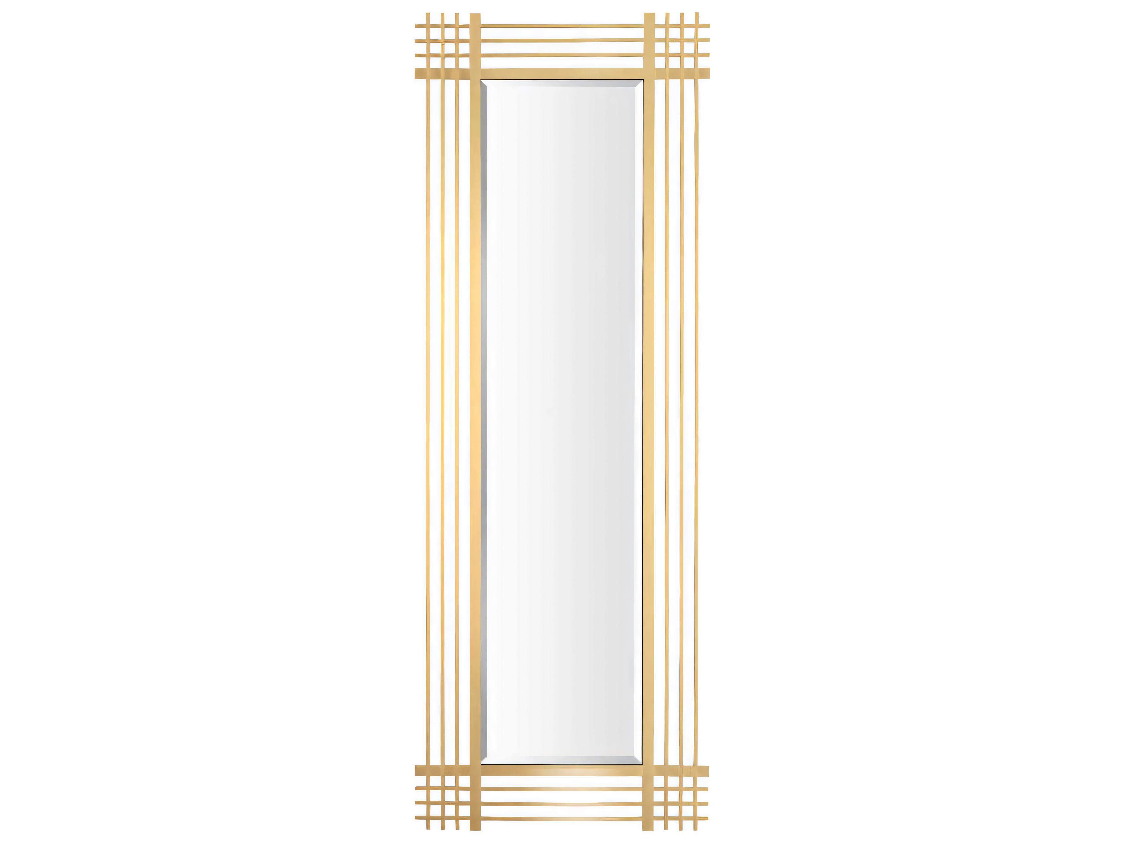 Eichholtz Pierce Rectangular Brushed Brass Mirror