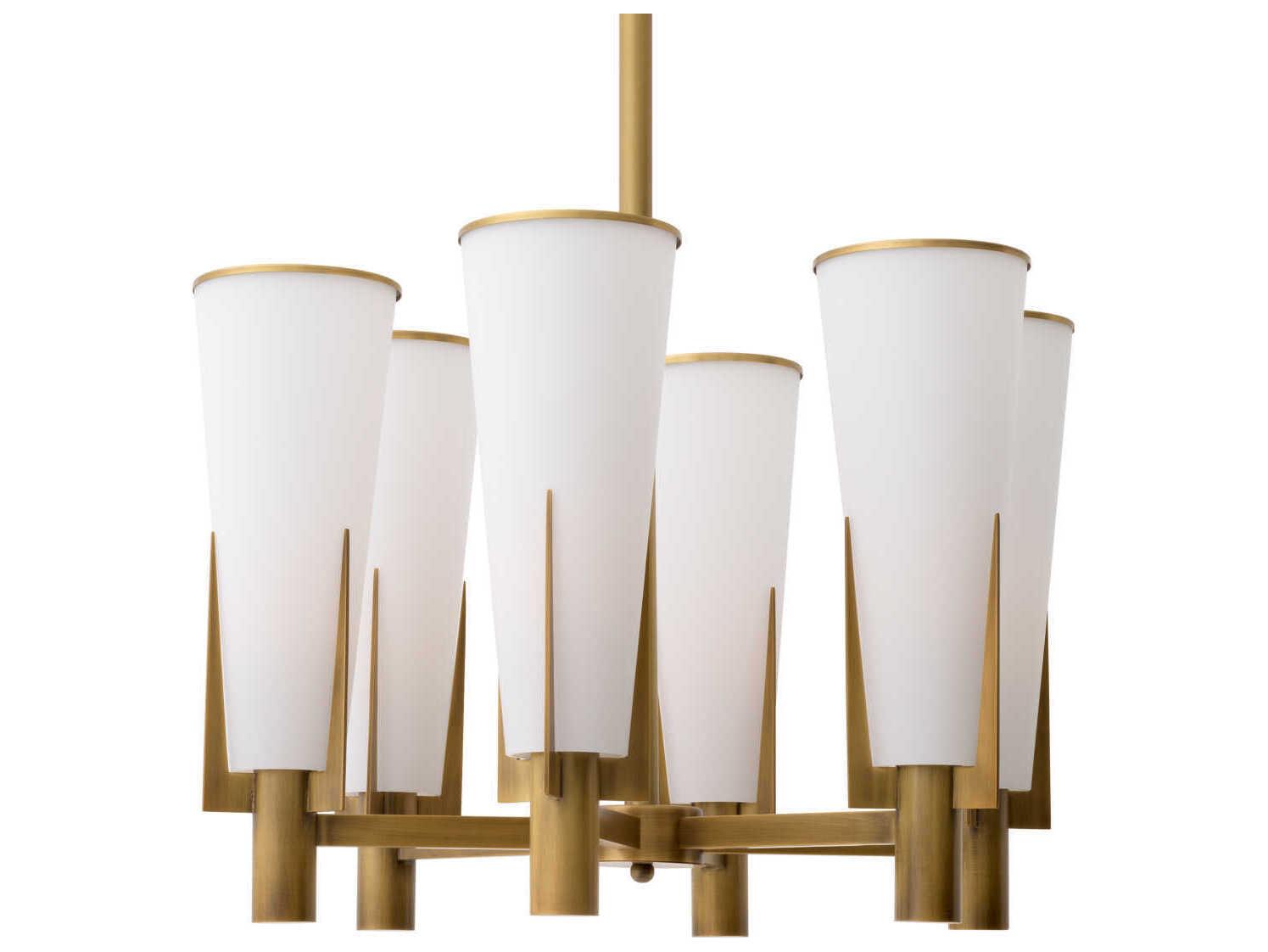 Eichholtz Dino Antique Brass Chandelier