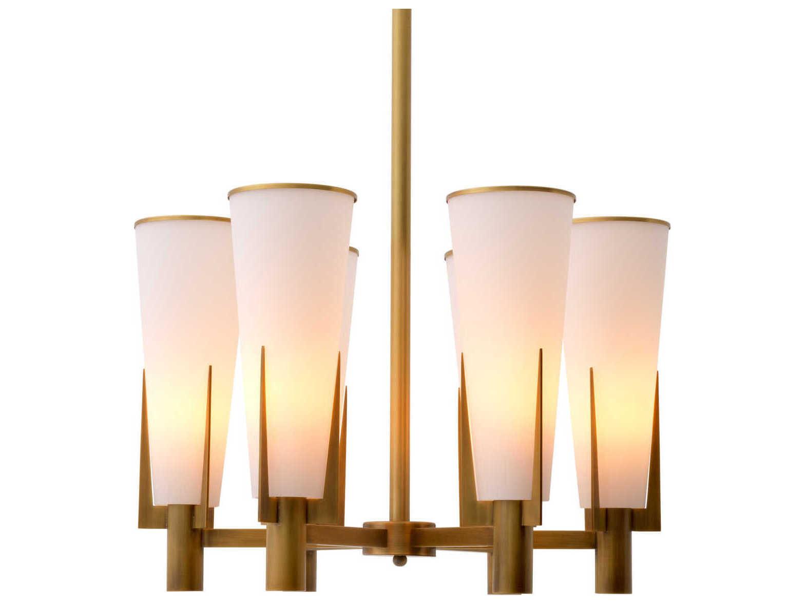 Eichholtz Dino Antique Brass Chandelier