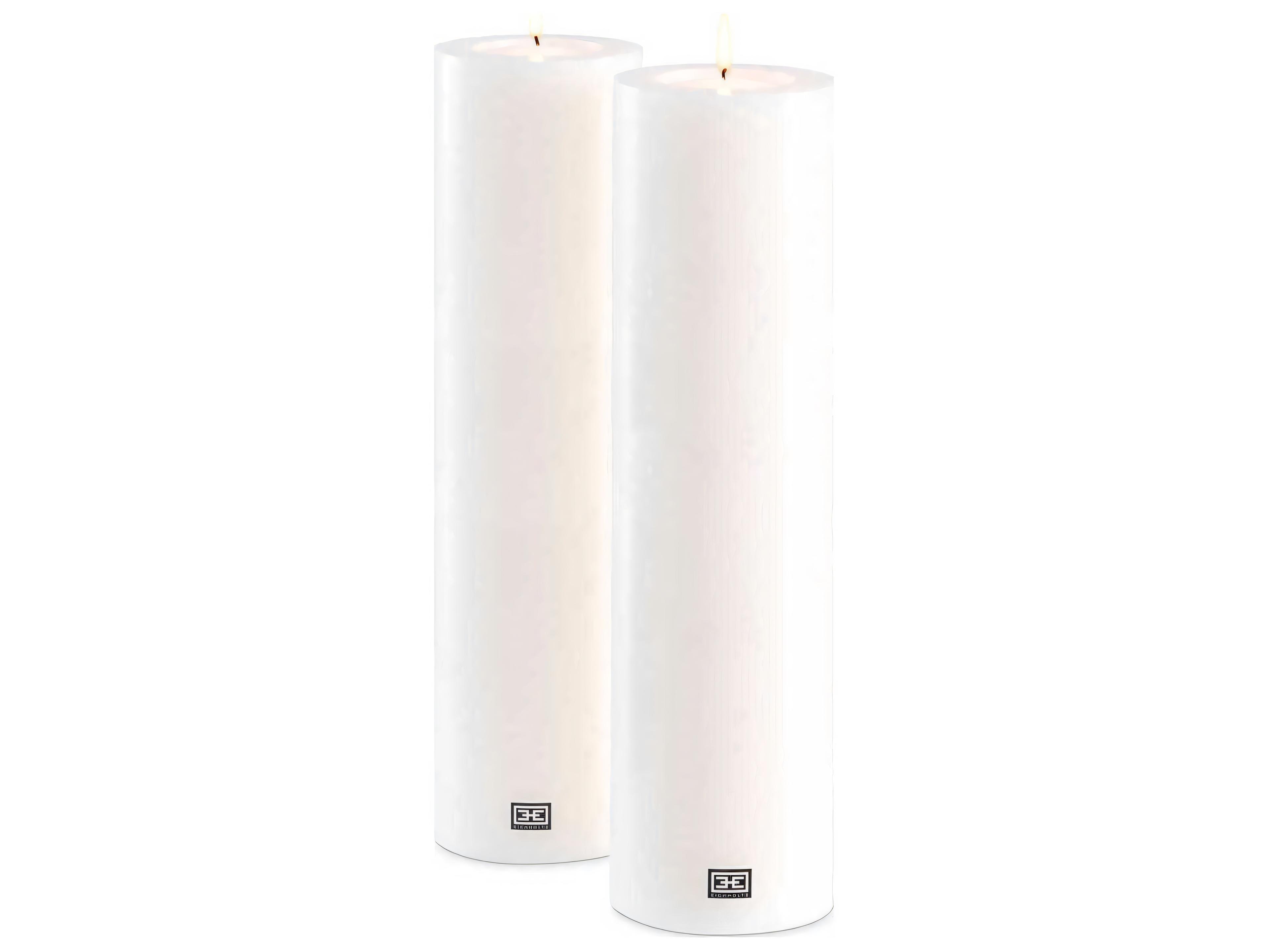 Eichholtz White Artificial Candle Set of 2
