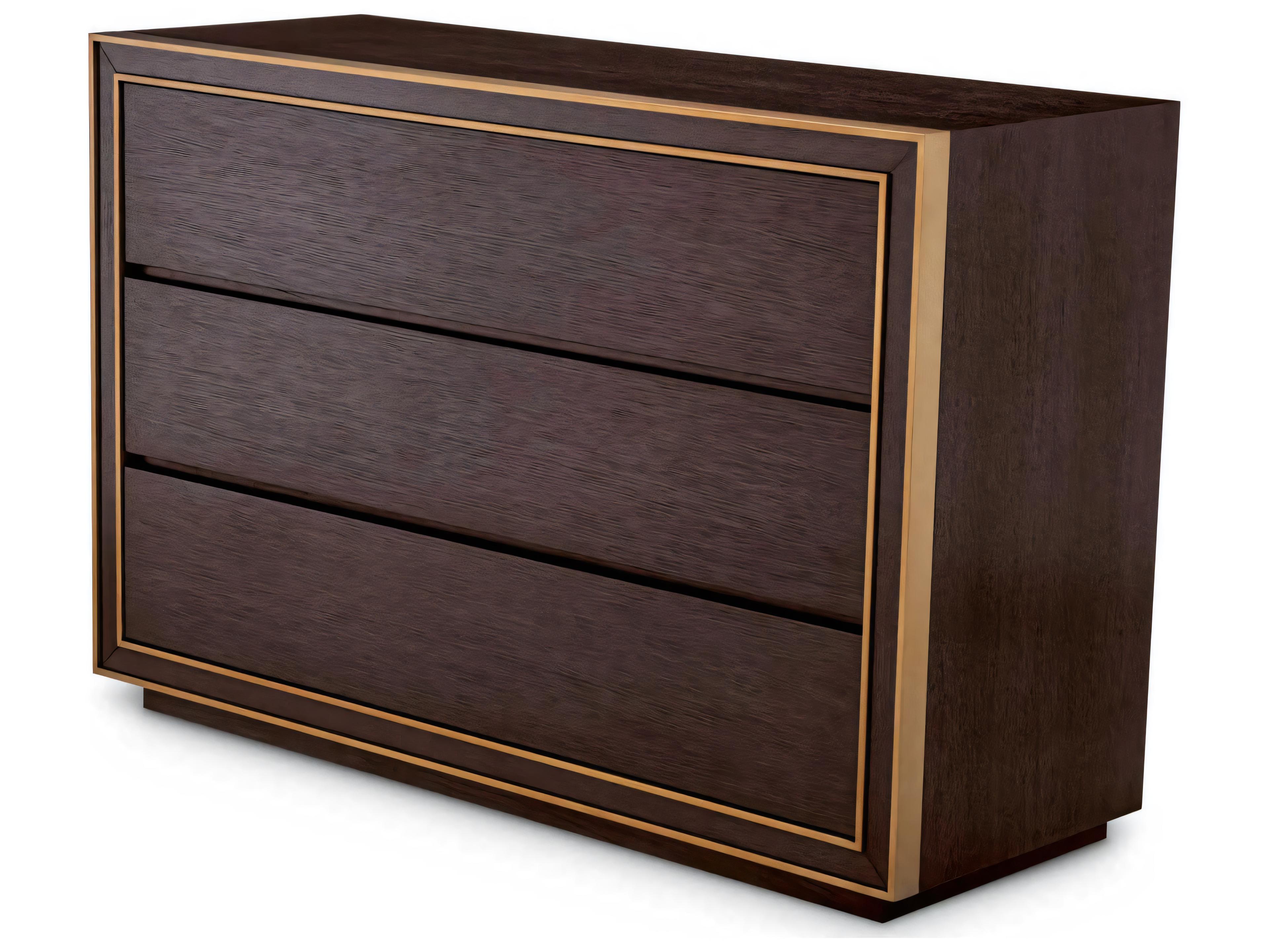 Eichholtz Dresser Camelot S Brown Oak Veneer Drawer